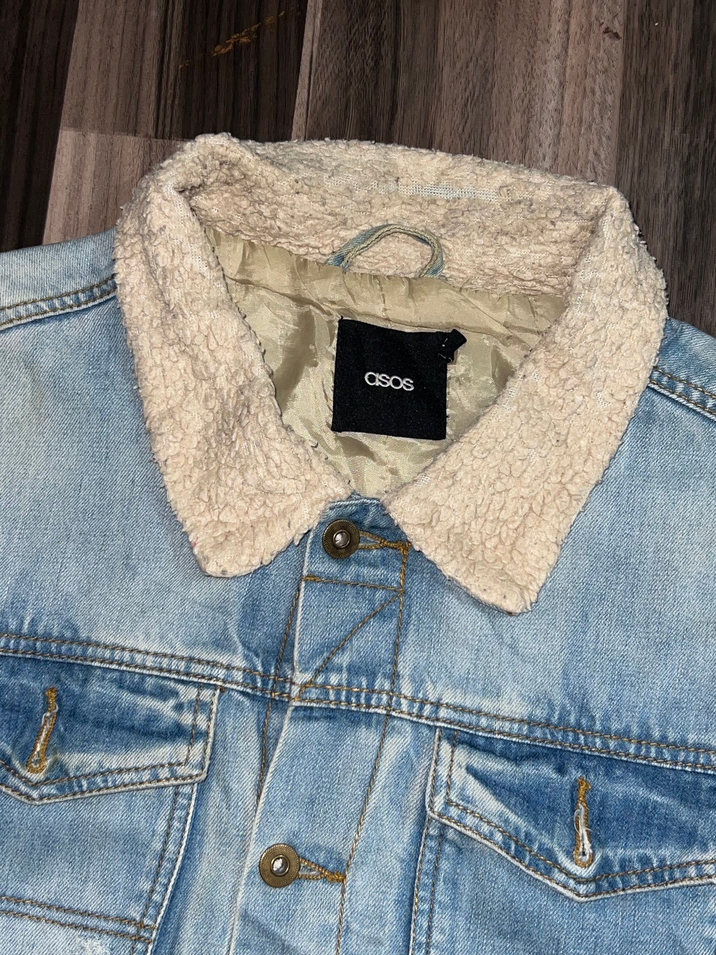 ZAsos Denim Fur Jacket (L/XL)