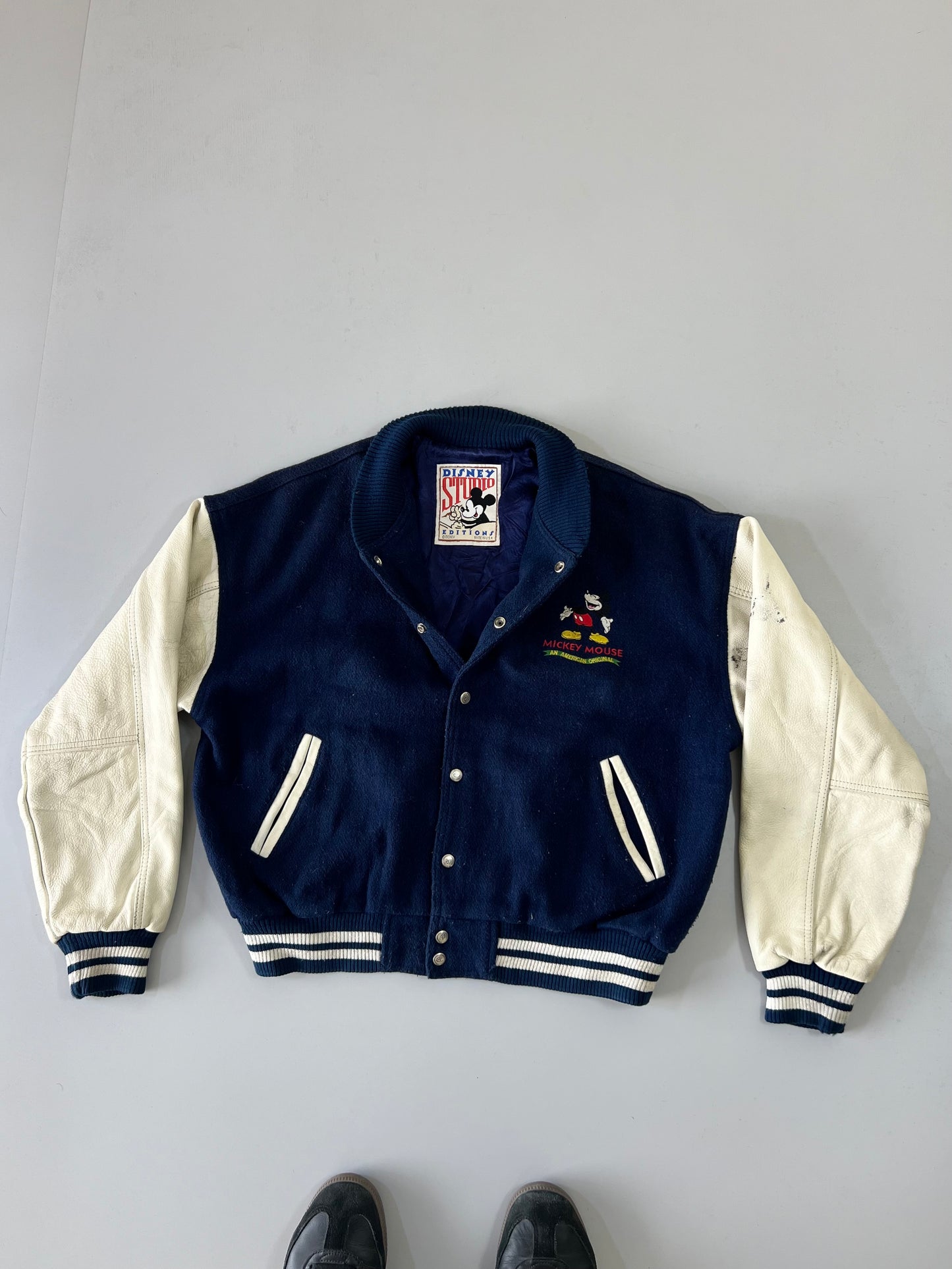 ! (RARE) Vintage Walt Disney Studios Editions Jacket Originals Leather (M/L)