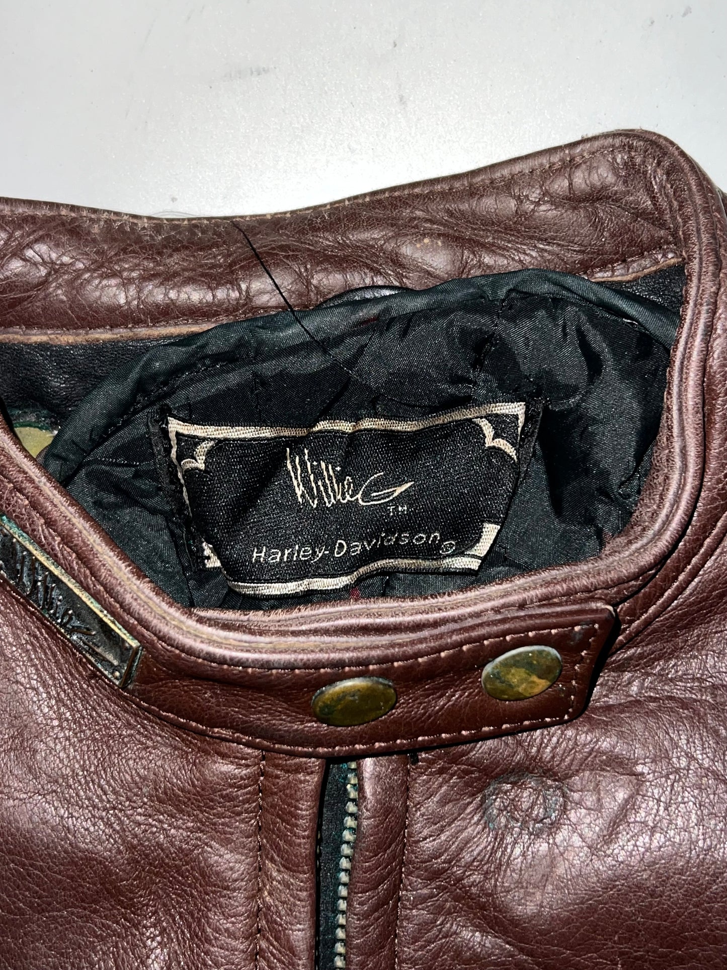 ! By Harley Davidson Original (RARE) Leather jacket (S)