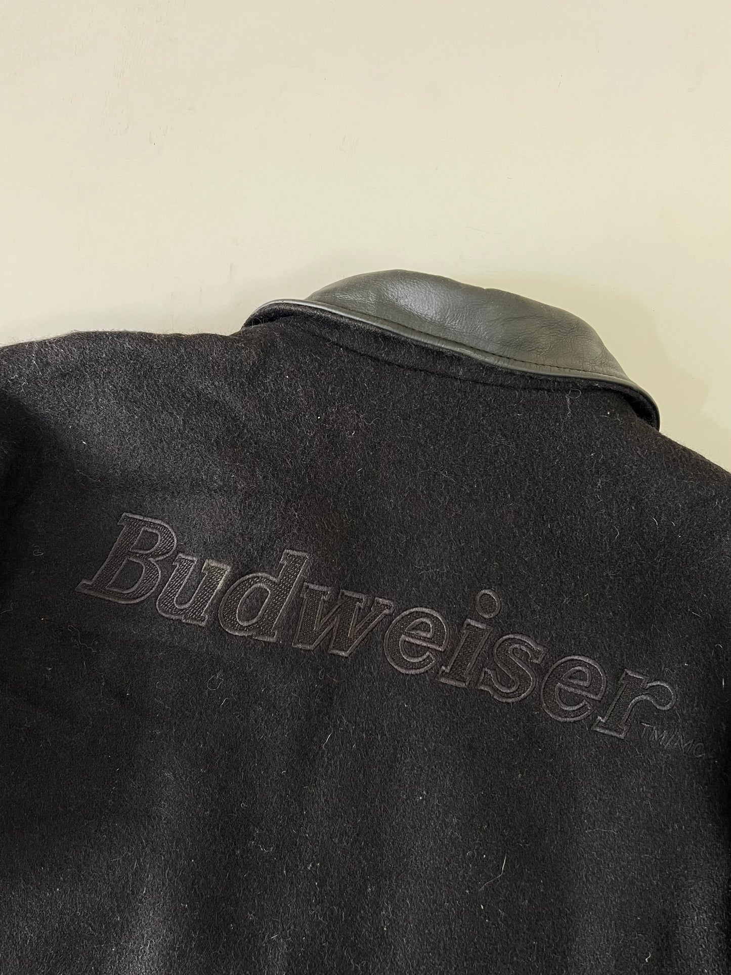ZBudweiser Vasrsity Jacket Original Leather (XL/2XL)