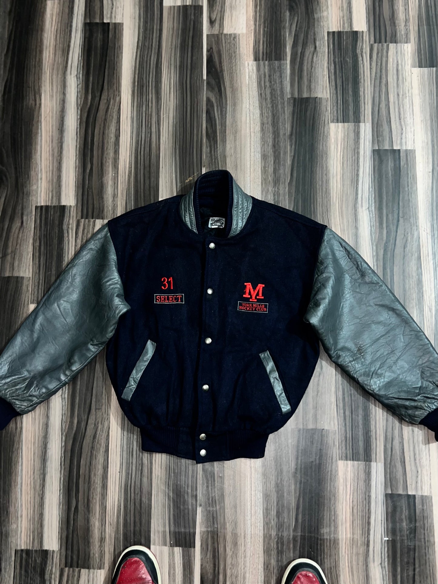 ZUltra Premium Leather Varsity Jacket (SMALL)