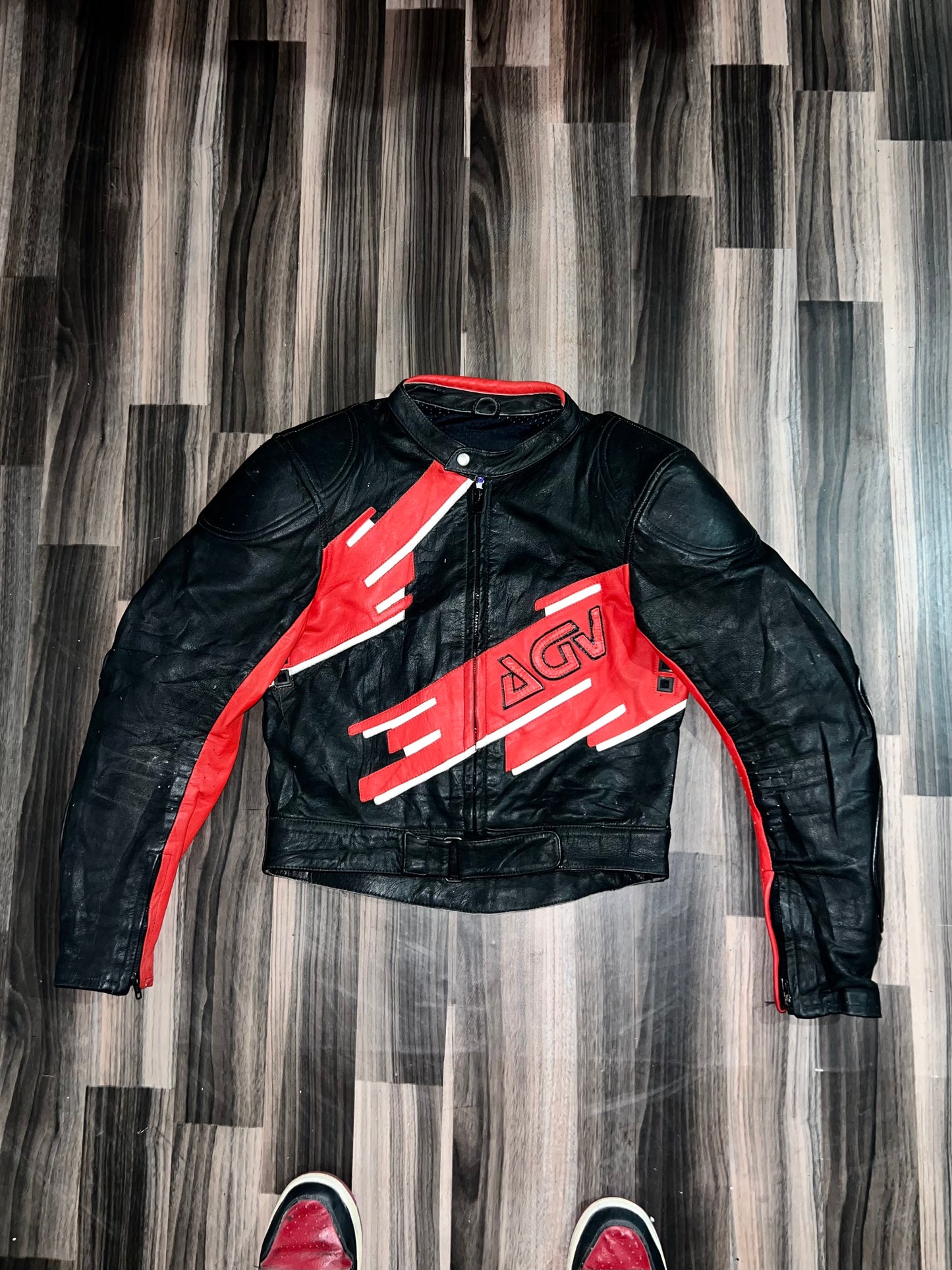 ZPremium Biker Leather Jacket with pading (buy one get one free) S/M