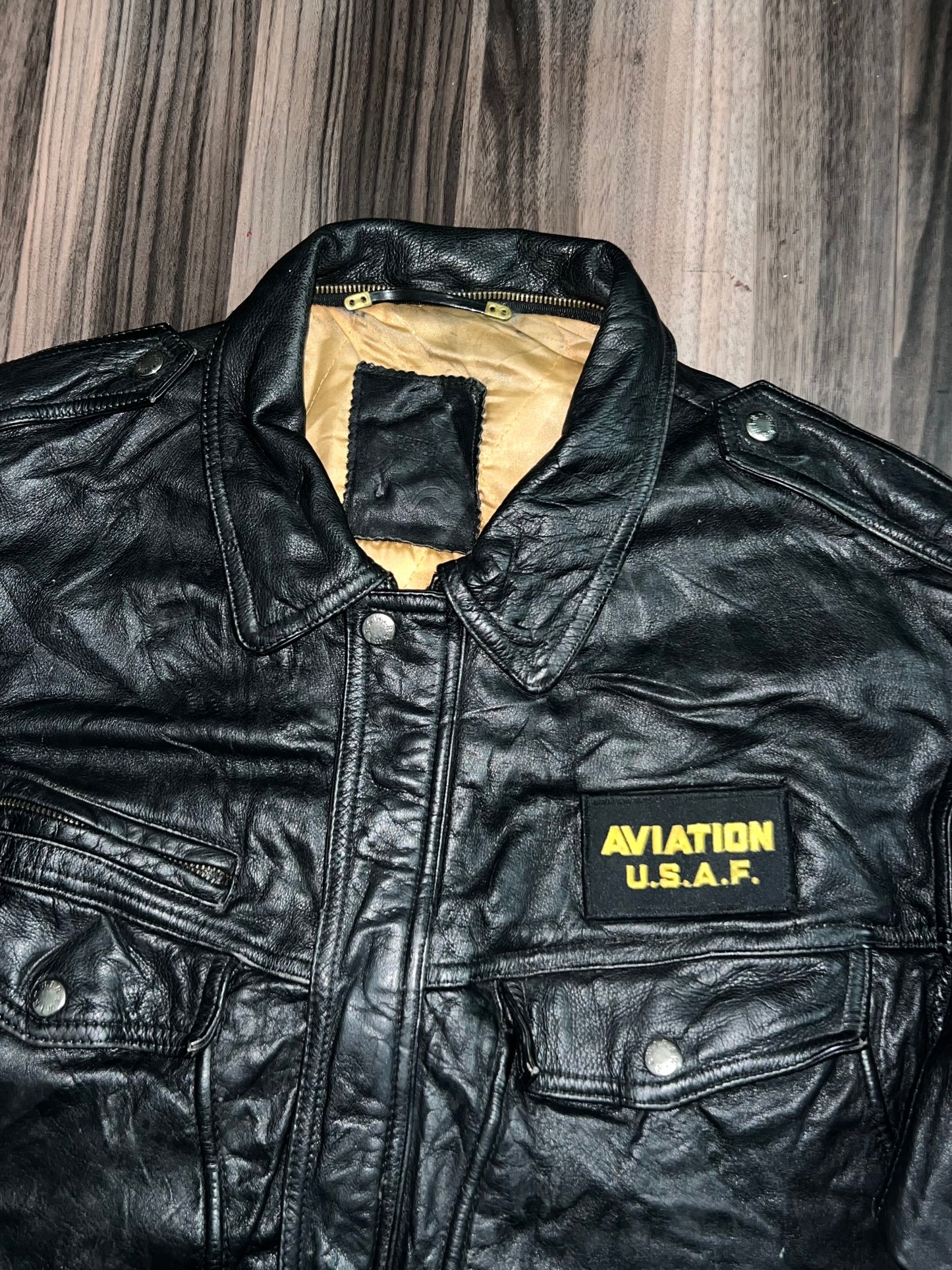 Z*USA AIRFORCE AVIATION* Original Leather Jacket (M/L)
