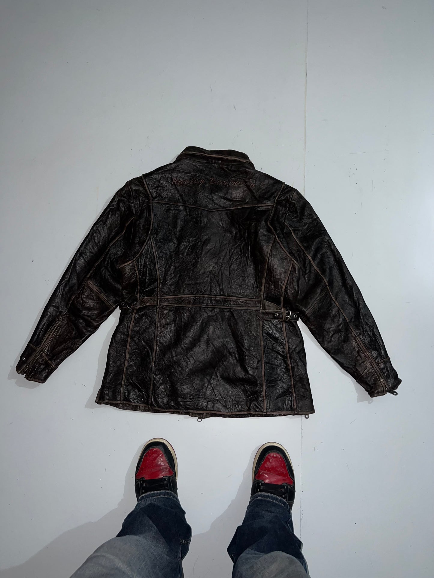 ZHARLEY DAVIDSON ORIGINAL LEATHER JACKET (L)