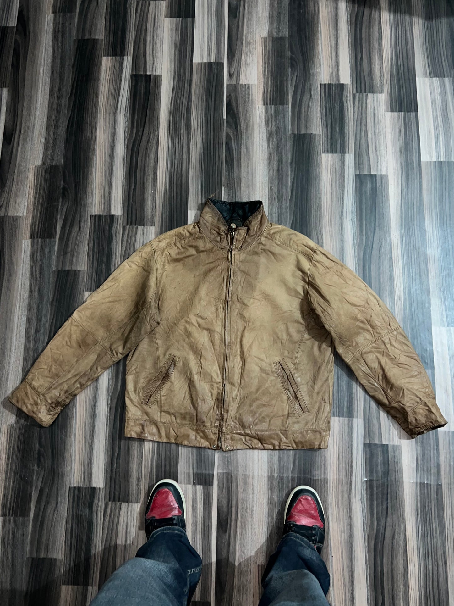 Premium Original Leather Jacket (L/XL)