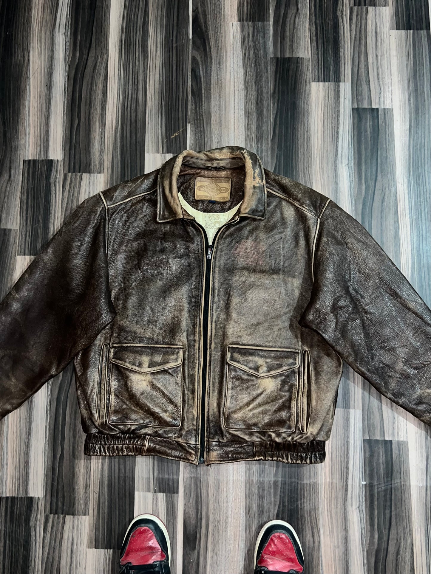 ZUltra Premier Rare Vintage Original Leather Jacket (L/XL)
