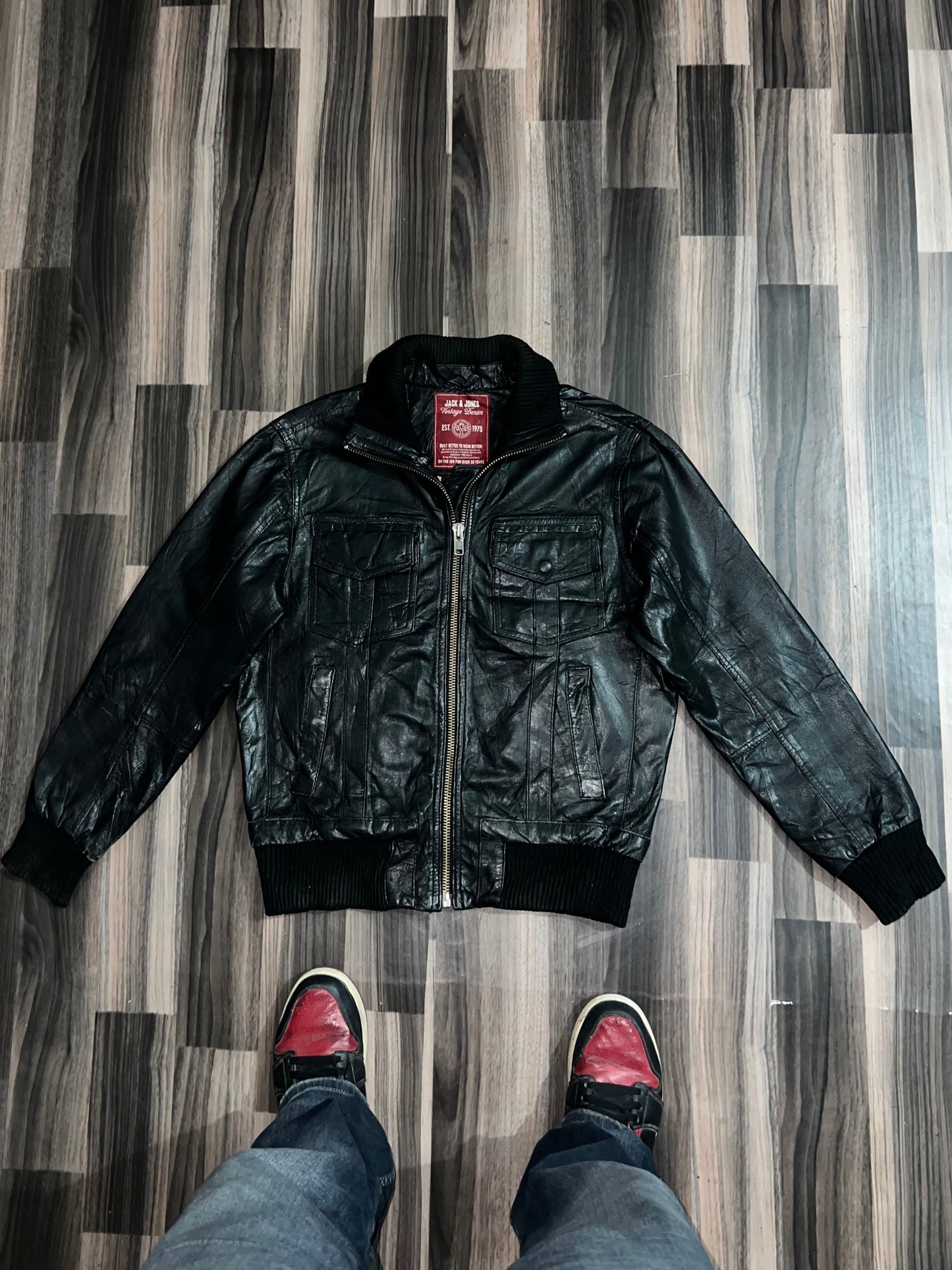 Z*JACK&JONES ORIGINAL Leather (M/L)