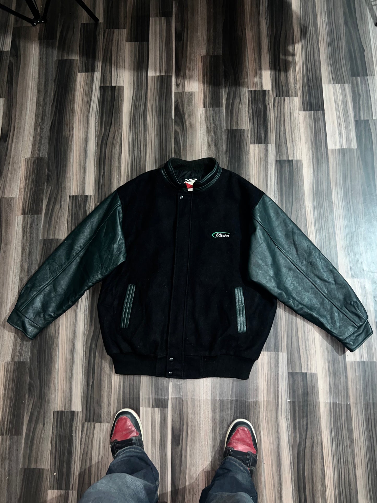 Premium Leather Jacket (RARE) Original Leather sleeves (2XL/3XL)