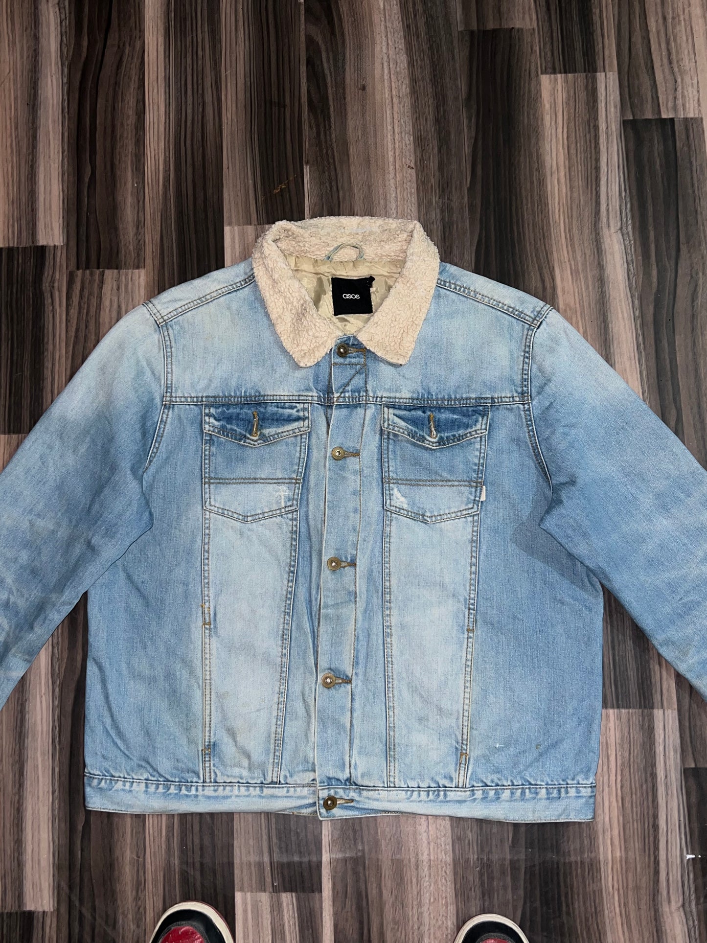 ZAsos Denim Fur Jacket (L/XL)