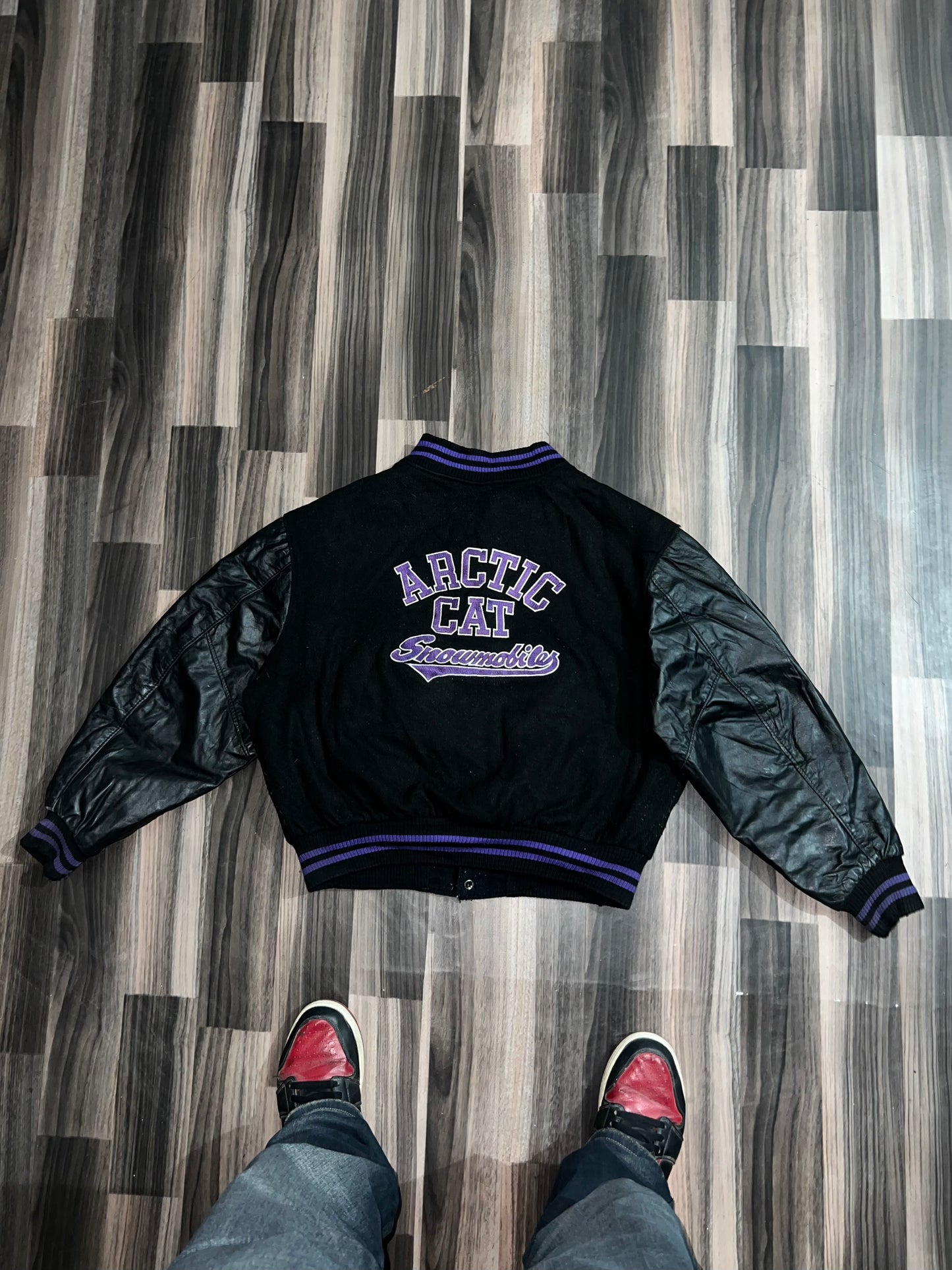 ZUltra Premium Leather Varsity Jacket (S/M)