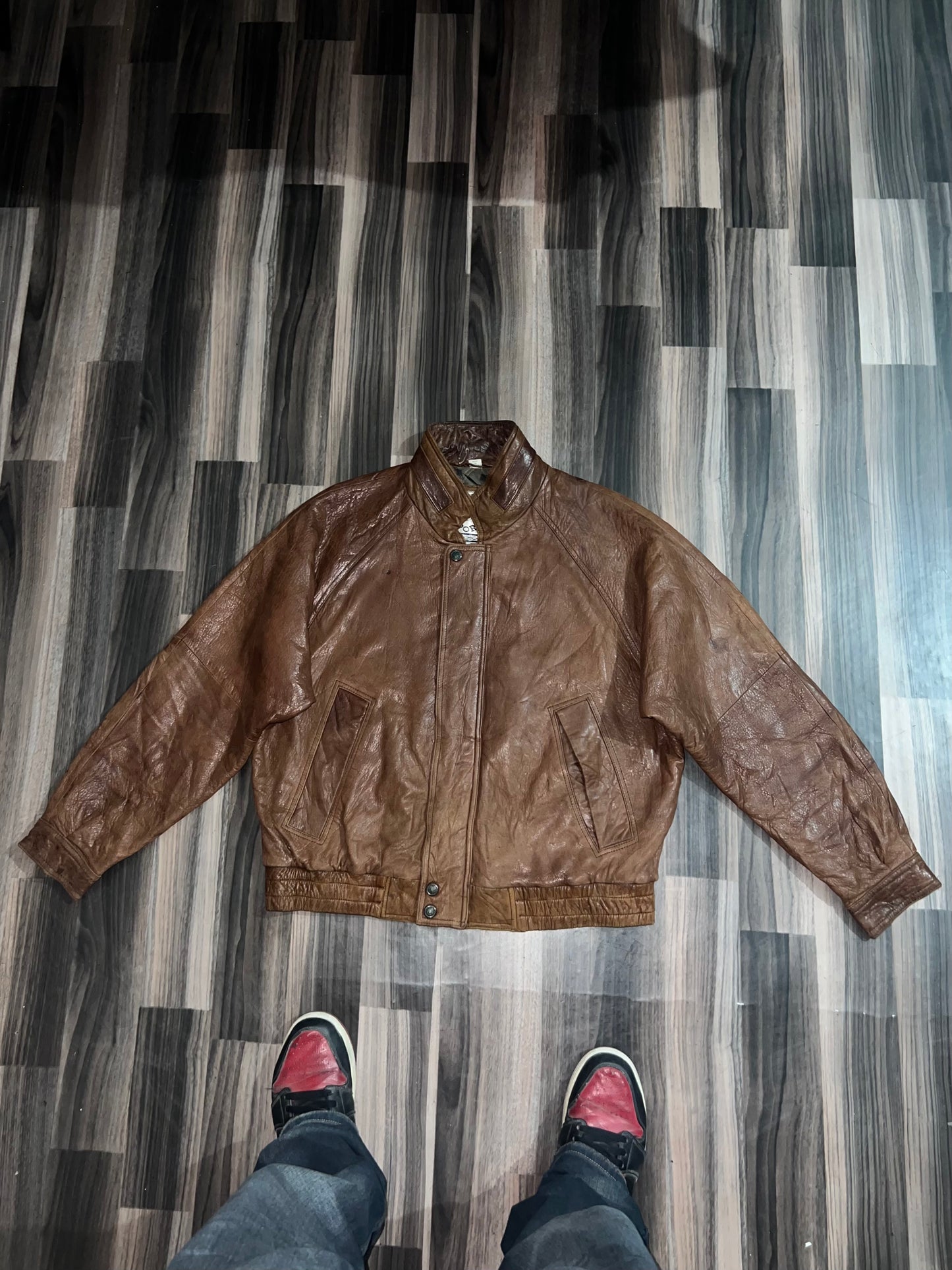Ultra Premium Original Leather Jacket (L/XL)