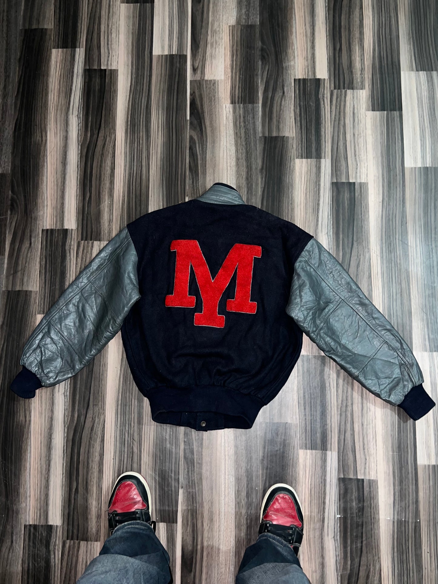ZUltra Premium Leather Varsity Jacket (SMALL)