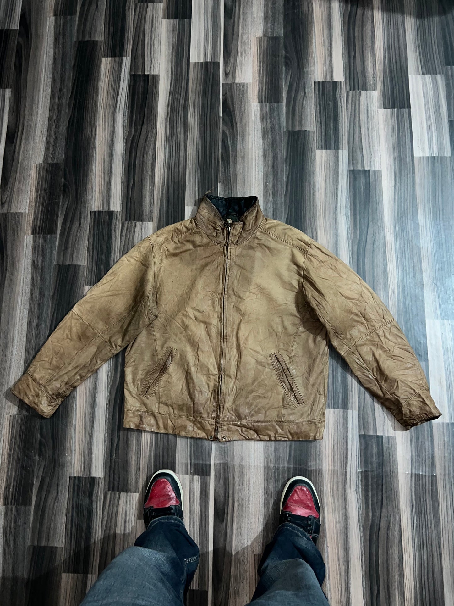 Premium Original Leather Jacket (L/XL)