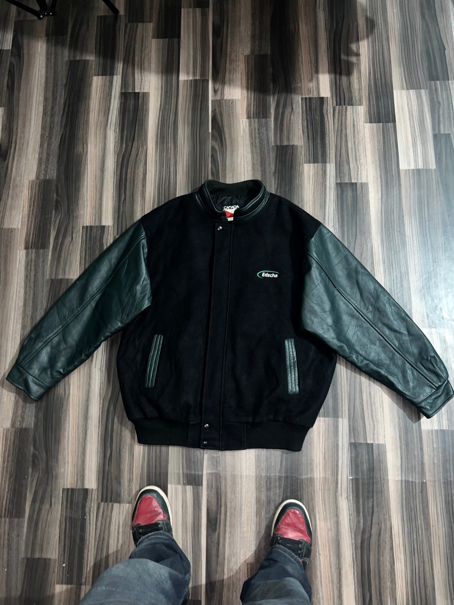 Premium Leather Jacket (RARE) Original Leather sleeves (2XL/3XL)