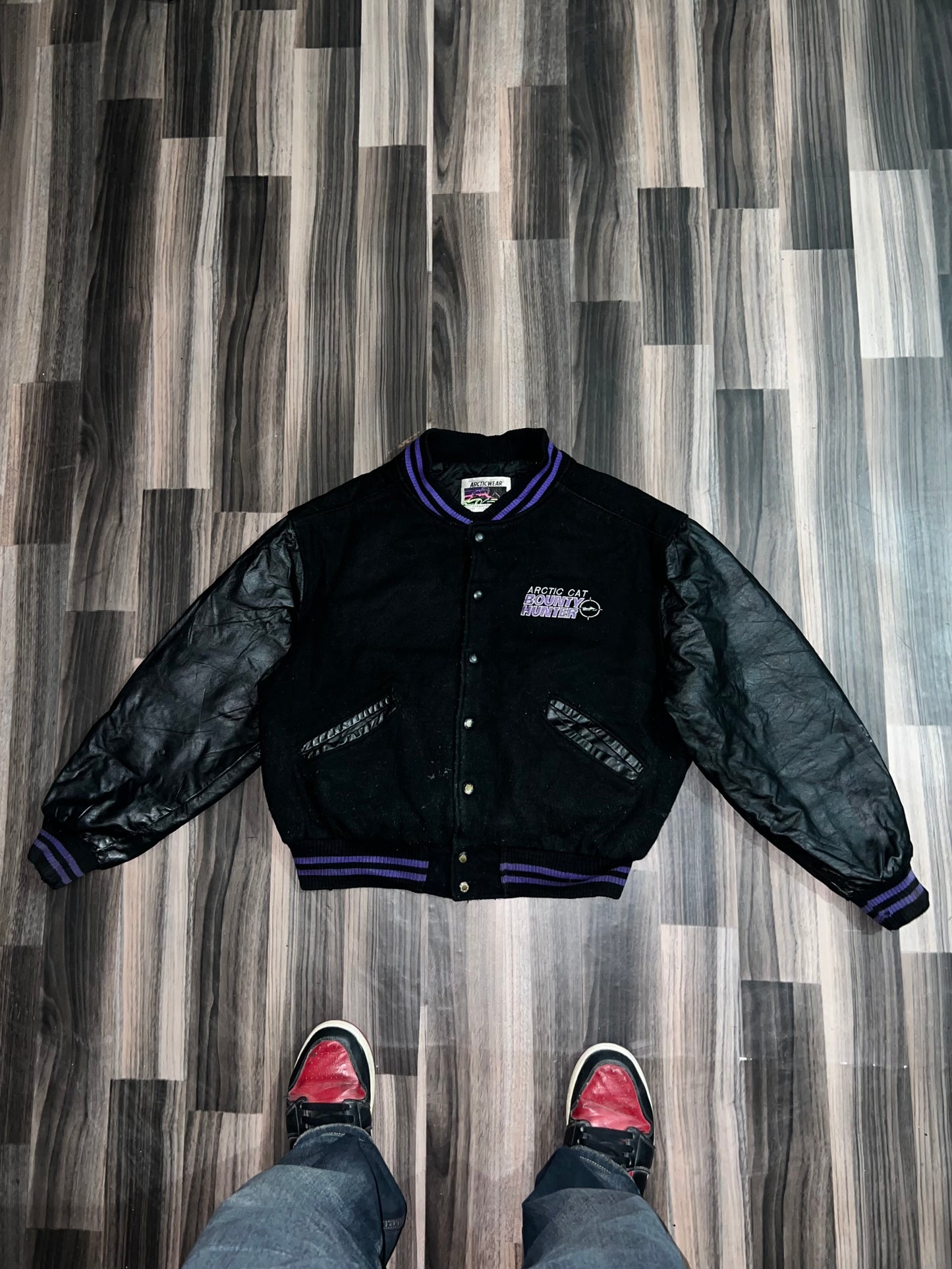 ZUltra Premium Leather Varsity Jacket (S/M)