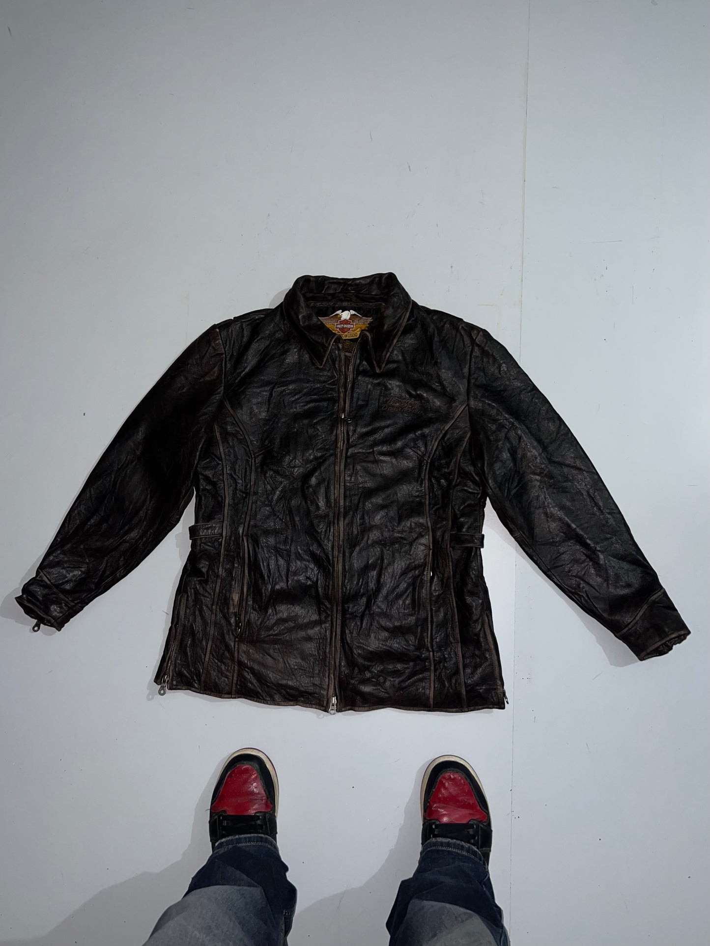 ZHARLEY DAVIDSON ORIGINAL LEATHER JACKET (L)