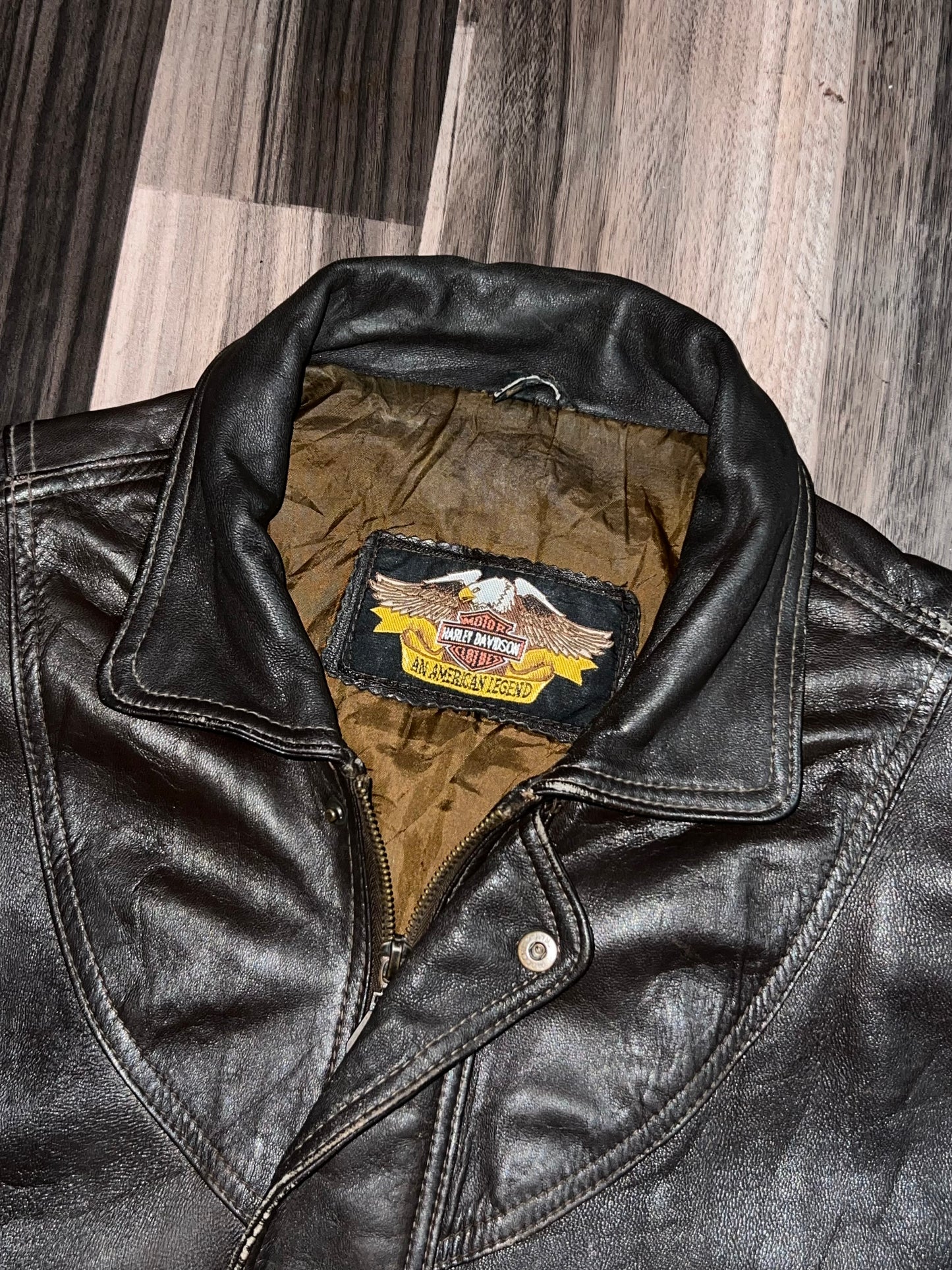 ZHARLEY DAVIDSON* Leather Jacket (L/XL)