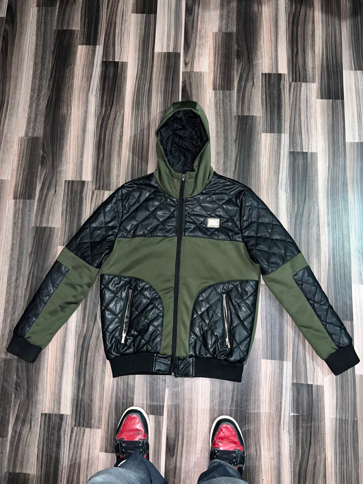 A bPremium Leather+ Cotton Jacket (M/L)