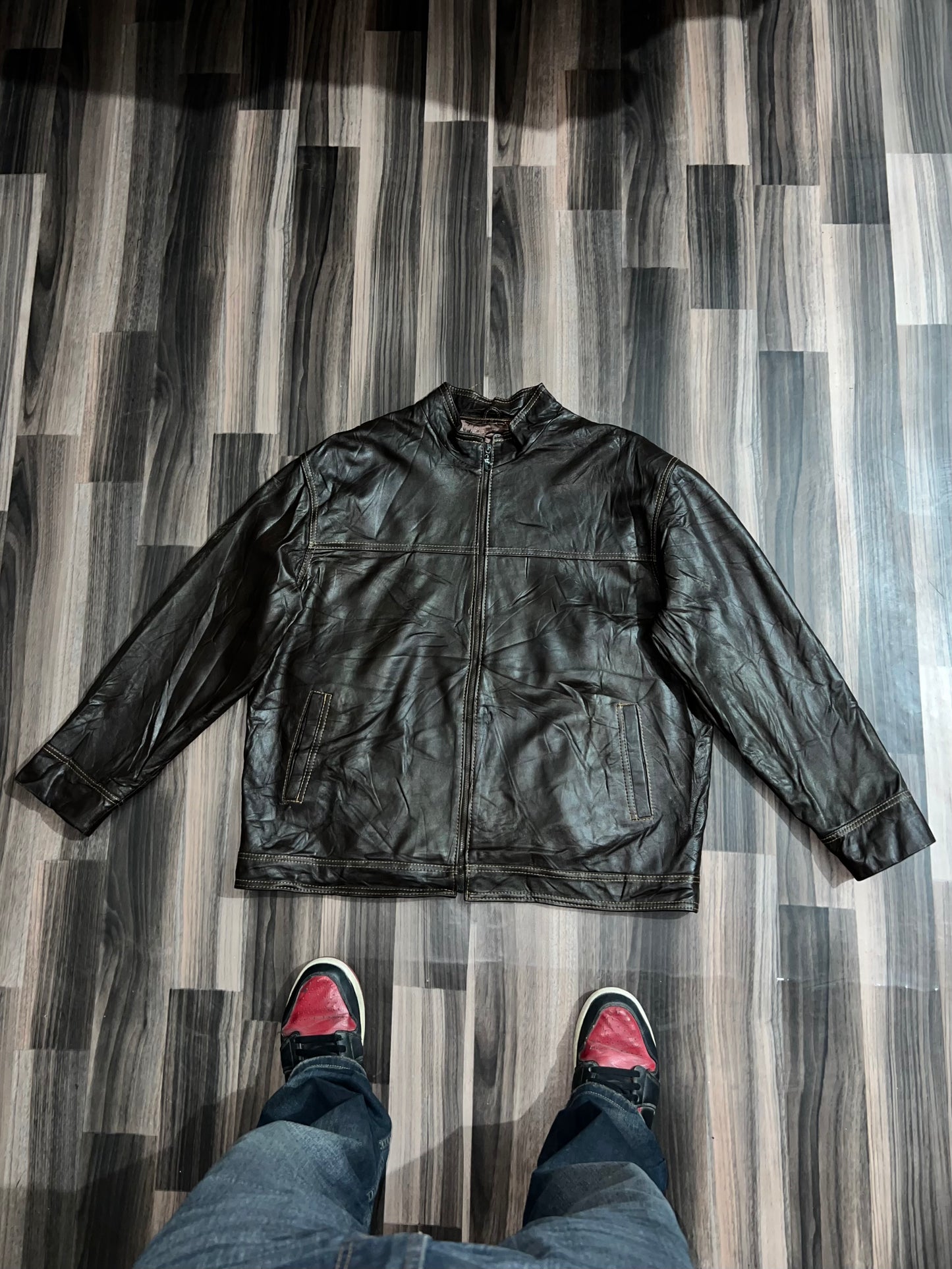 ZPremium Original Leather Jacket (XL/2XL)