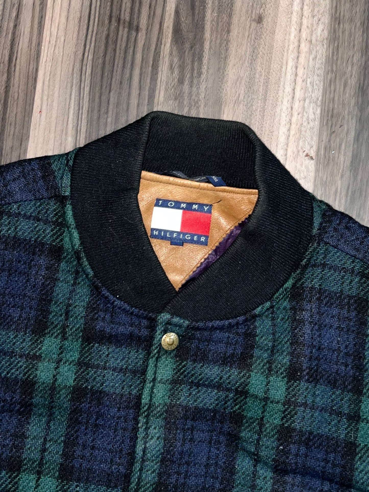 Z Tommy Hilfiger Original Leather Sleeve Jacket (XL/2Xl)
