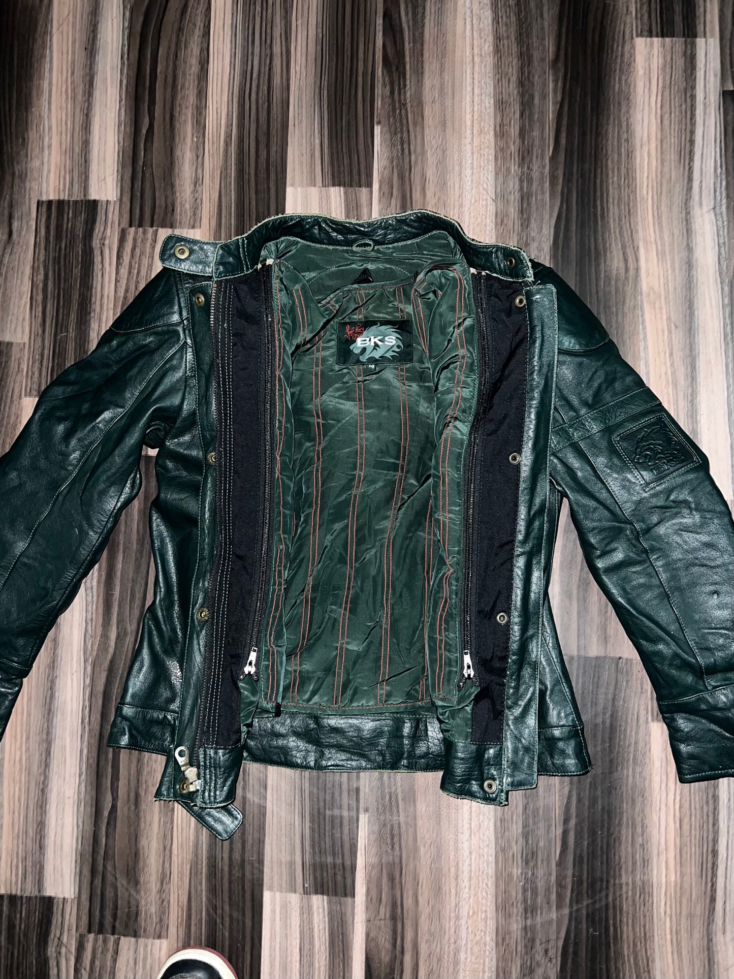 ZUltra Premium Biker with Padding Leather Rare jacket SMALL