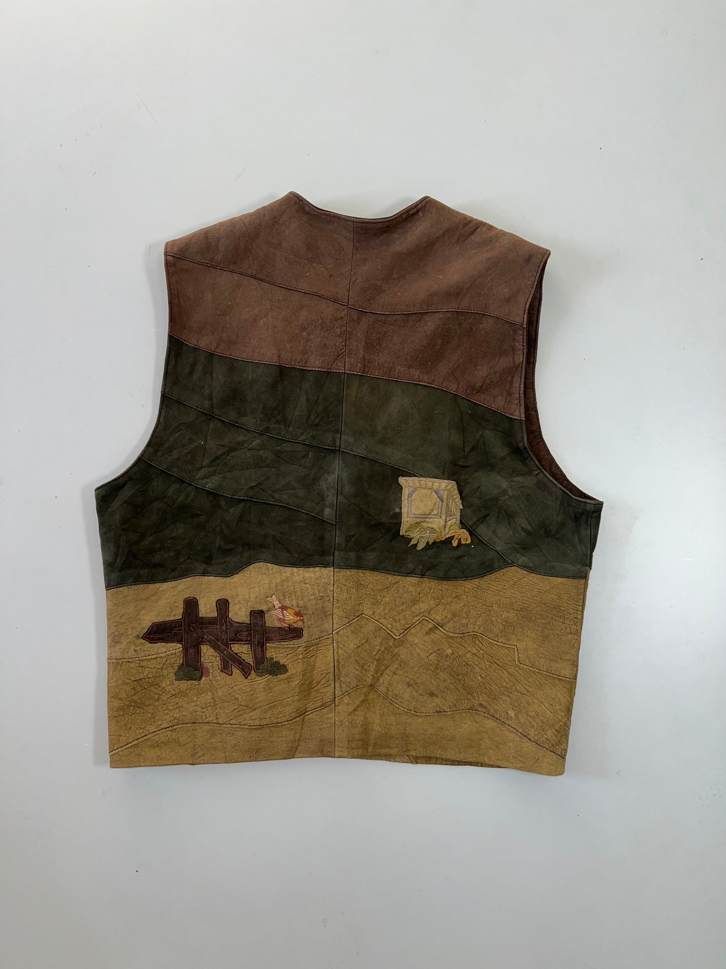 ZSuper Premium Original Leather Half Jacket (RARE ART) (L/XL)