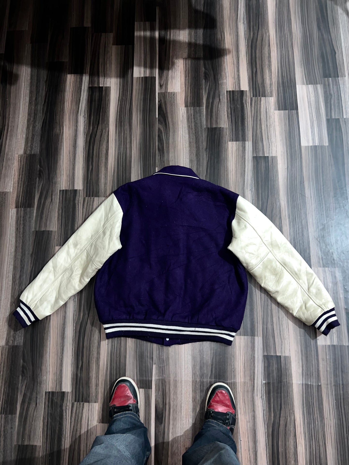 Premium Leather Sleeve Jacket (M/L)