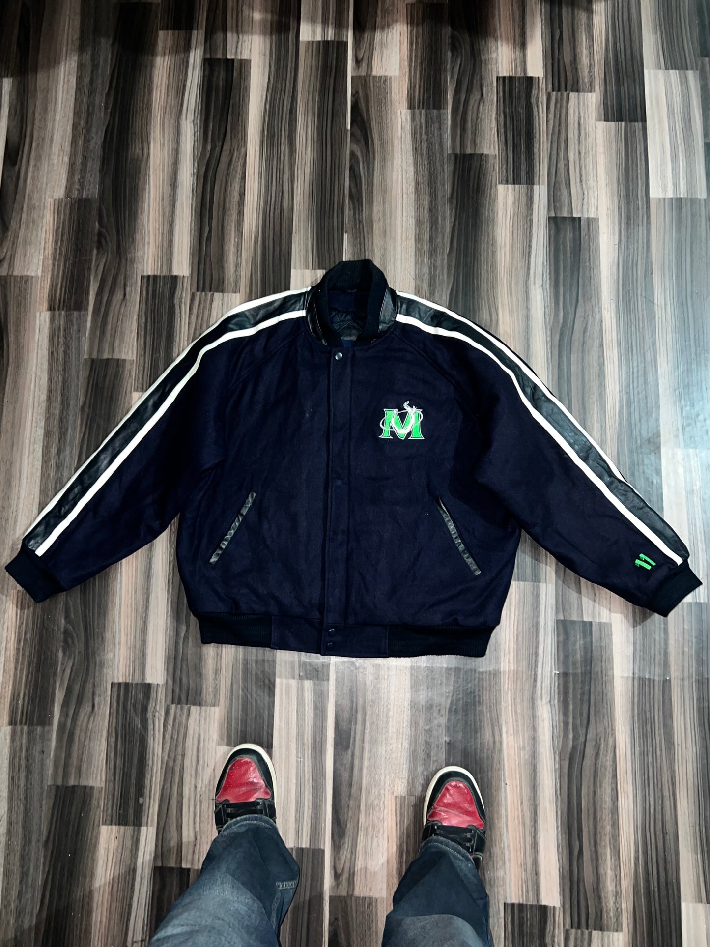 ZPremium Jacket Leather On strip on sleeve (RARE) L/Xl