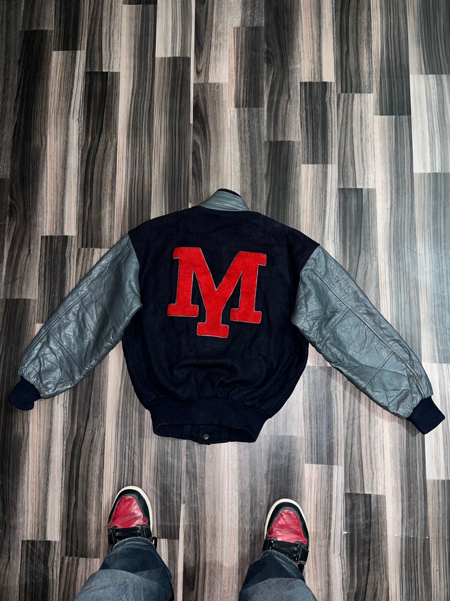 ZUltra Premium Leather Varsity Jacket (SMALL)