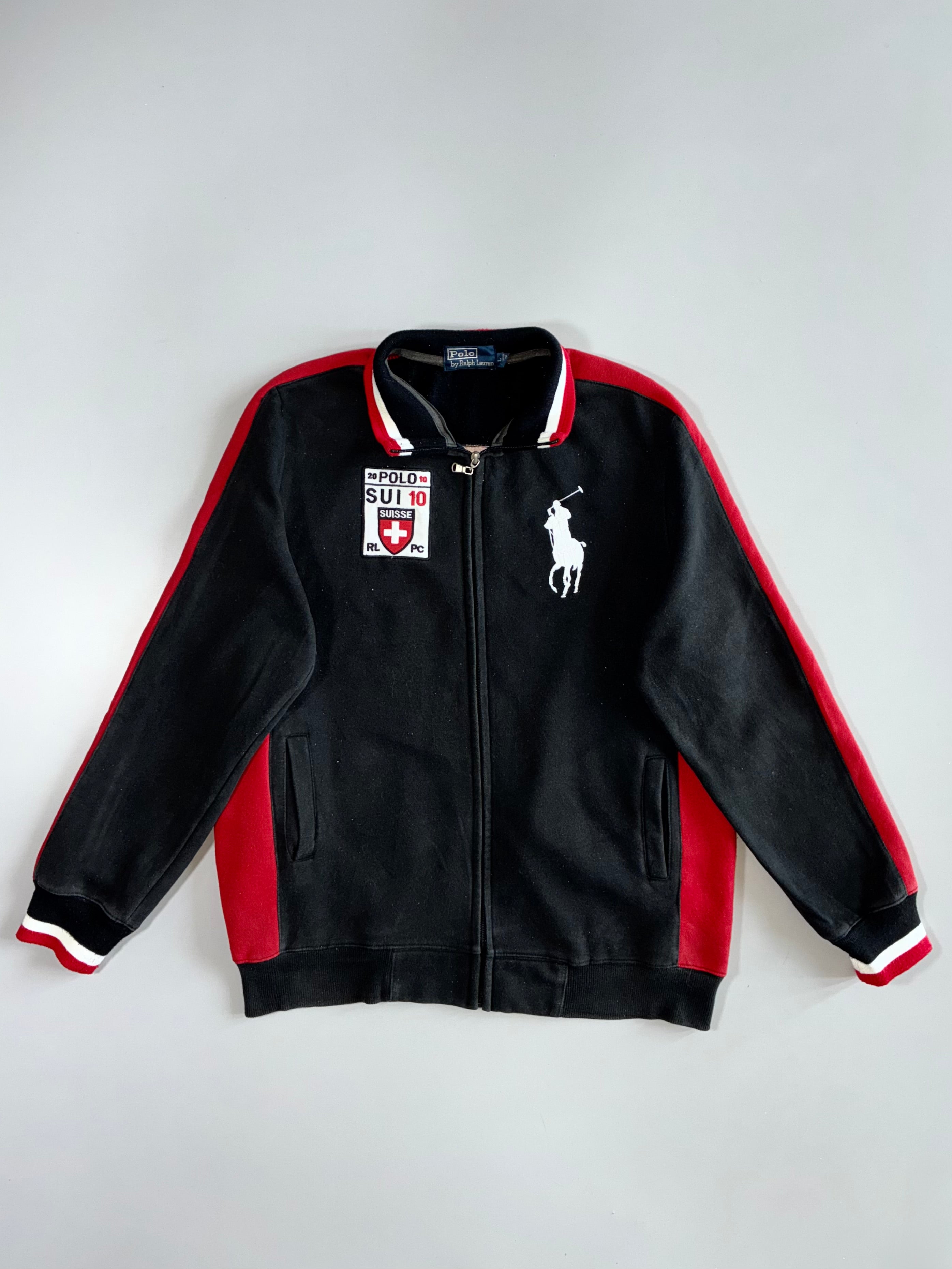 Polo Ralph Lauren Big Pony Switzerland SUI 10 Zip Track Jacket (M