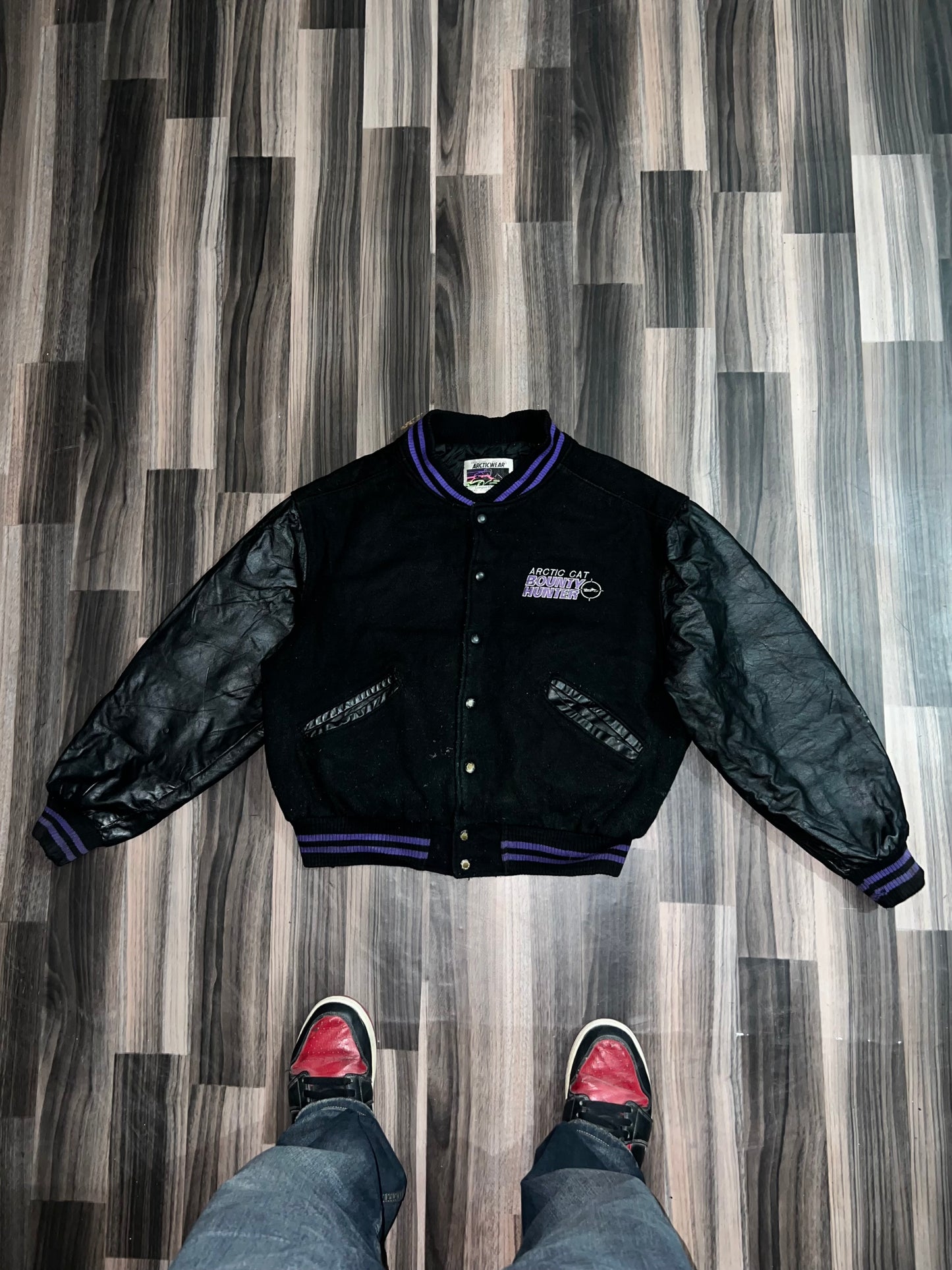 ZUltra Premium Leather Varsity Jacket (S/M)