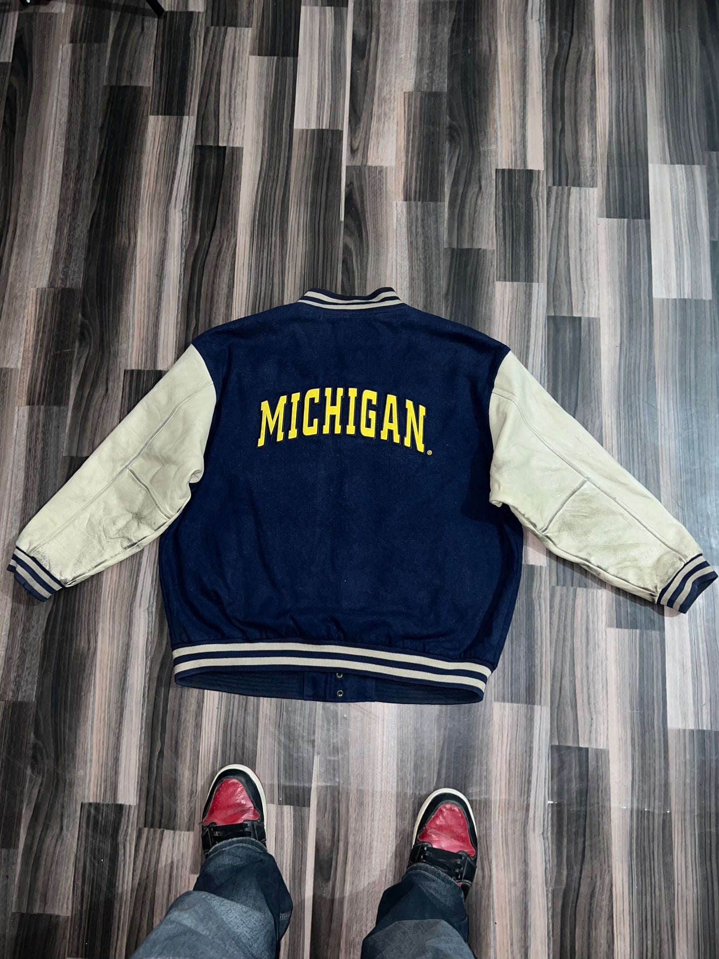 ZUltra Premium Leather Varsity Jacket (2XL)