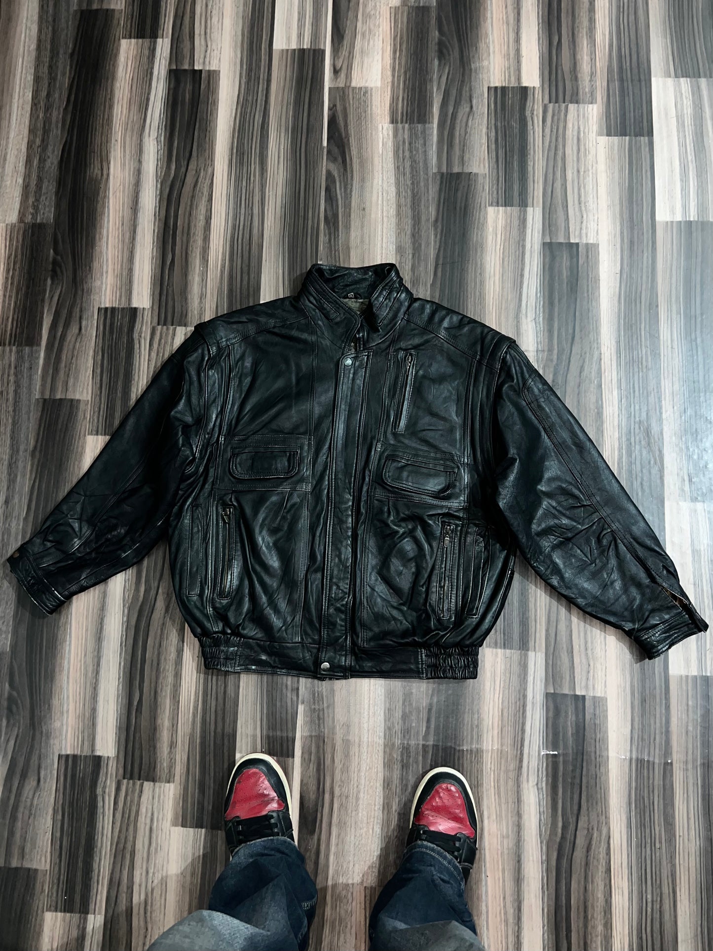 Zuper Premium Original Leather Convert in Half Jacket (L/Xl)