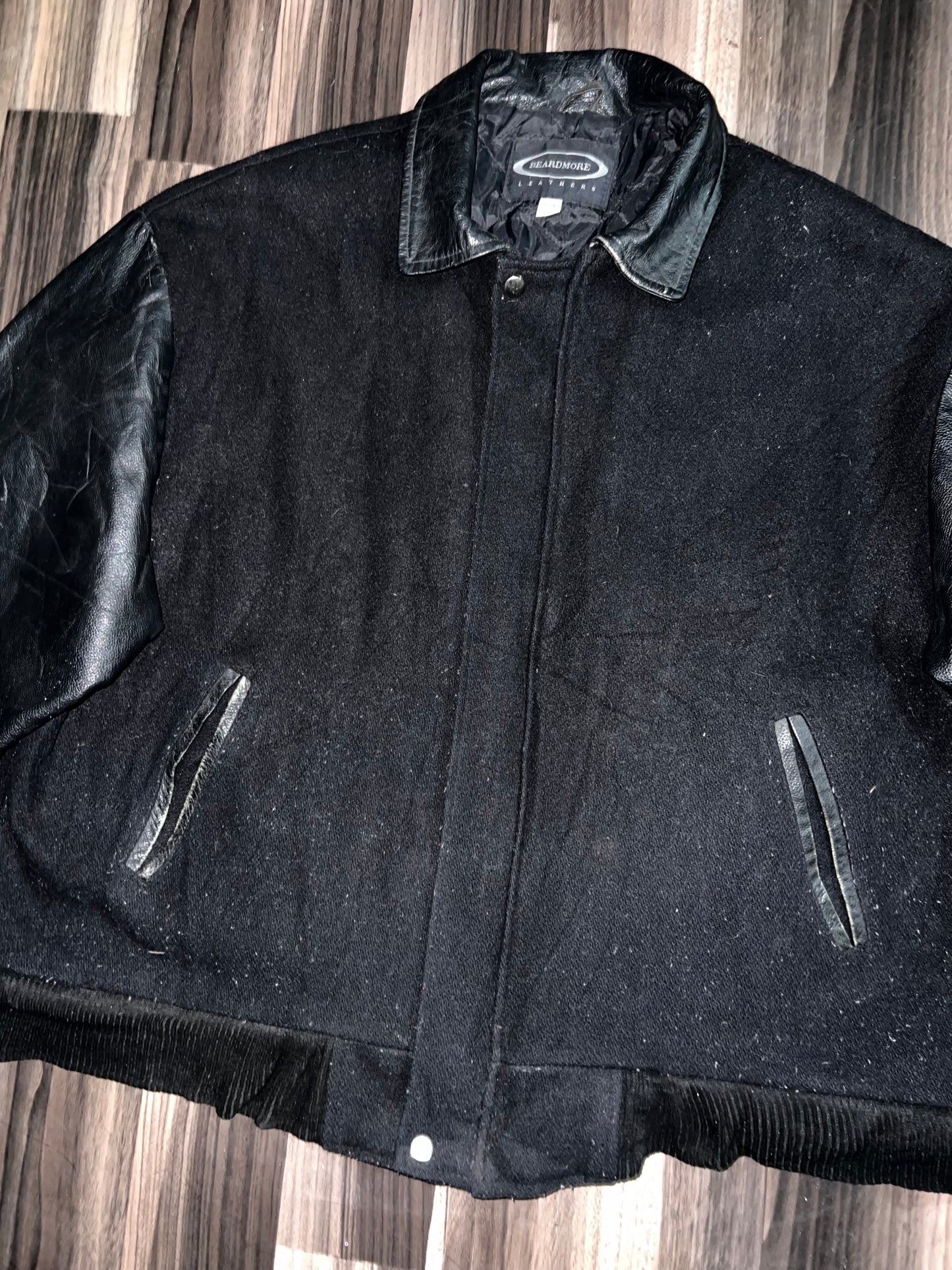 A bPremium Leather Sleeve Varsity (2XL)