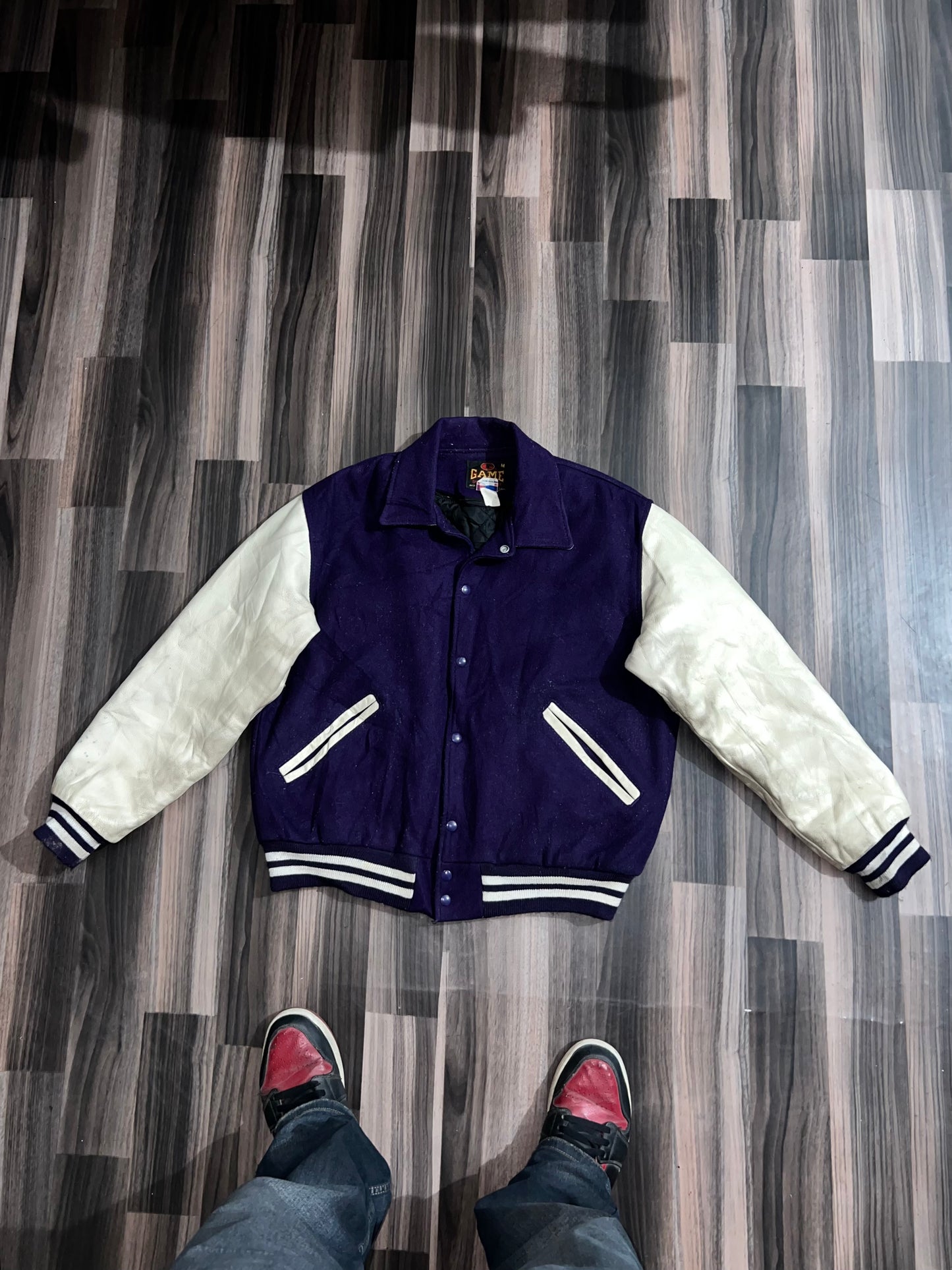 Premium Leather Sleeve Jacket (M/L)