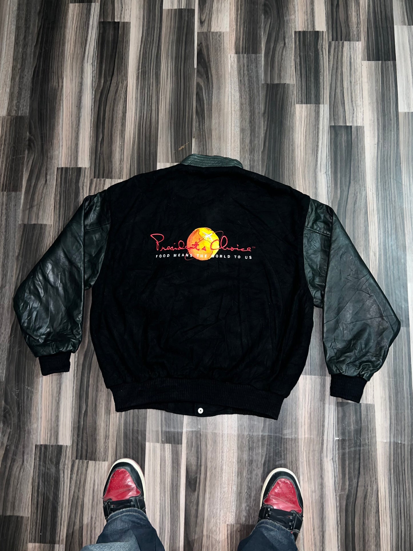 ZUltra Premium Leather Varsity Jacket (L/XL)