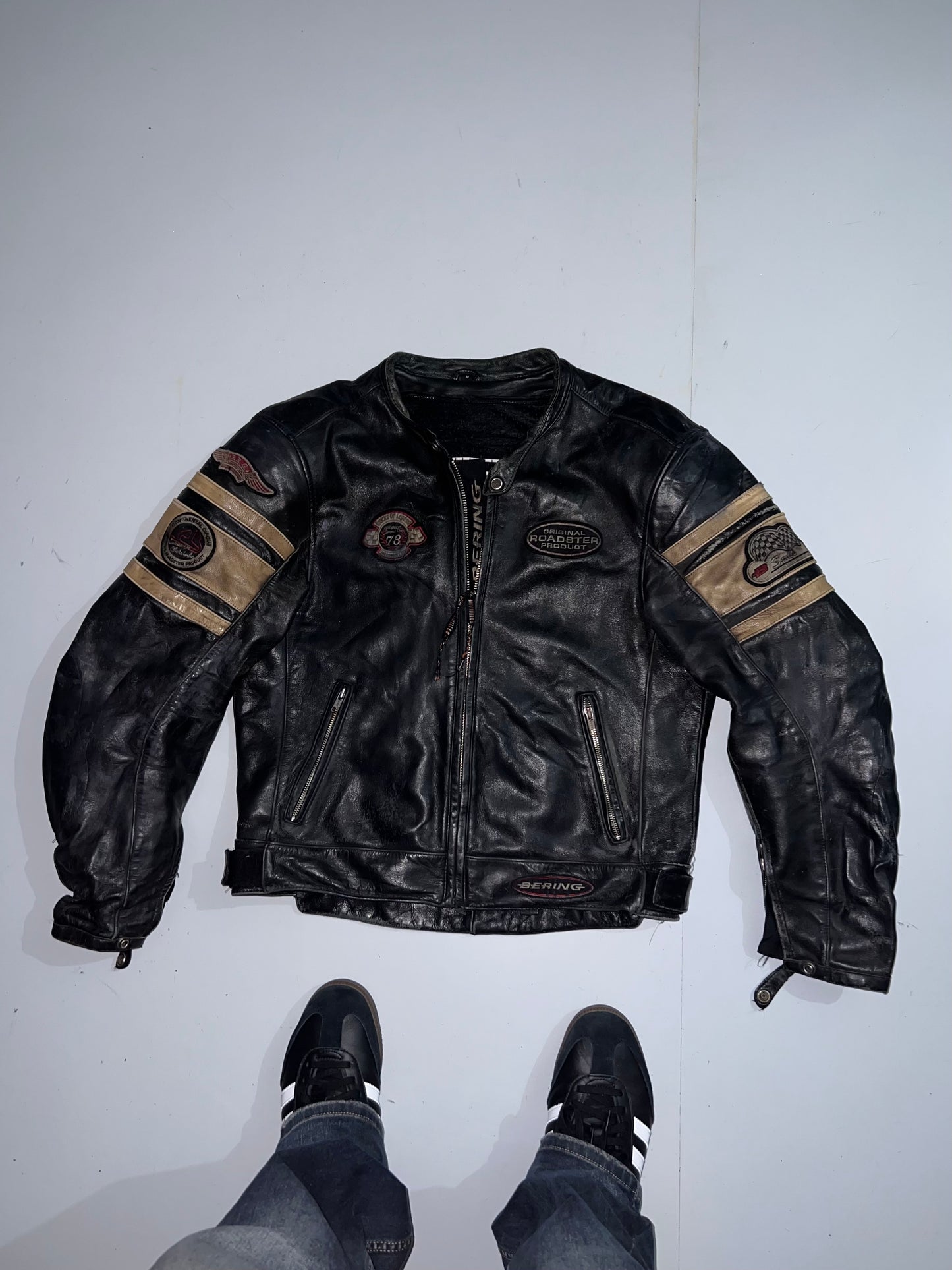 ZRoadster Original Leather Jacket (RARE FIND) (PADDED) (M/L)