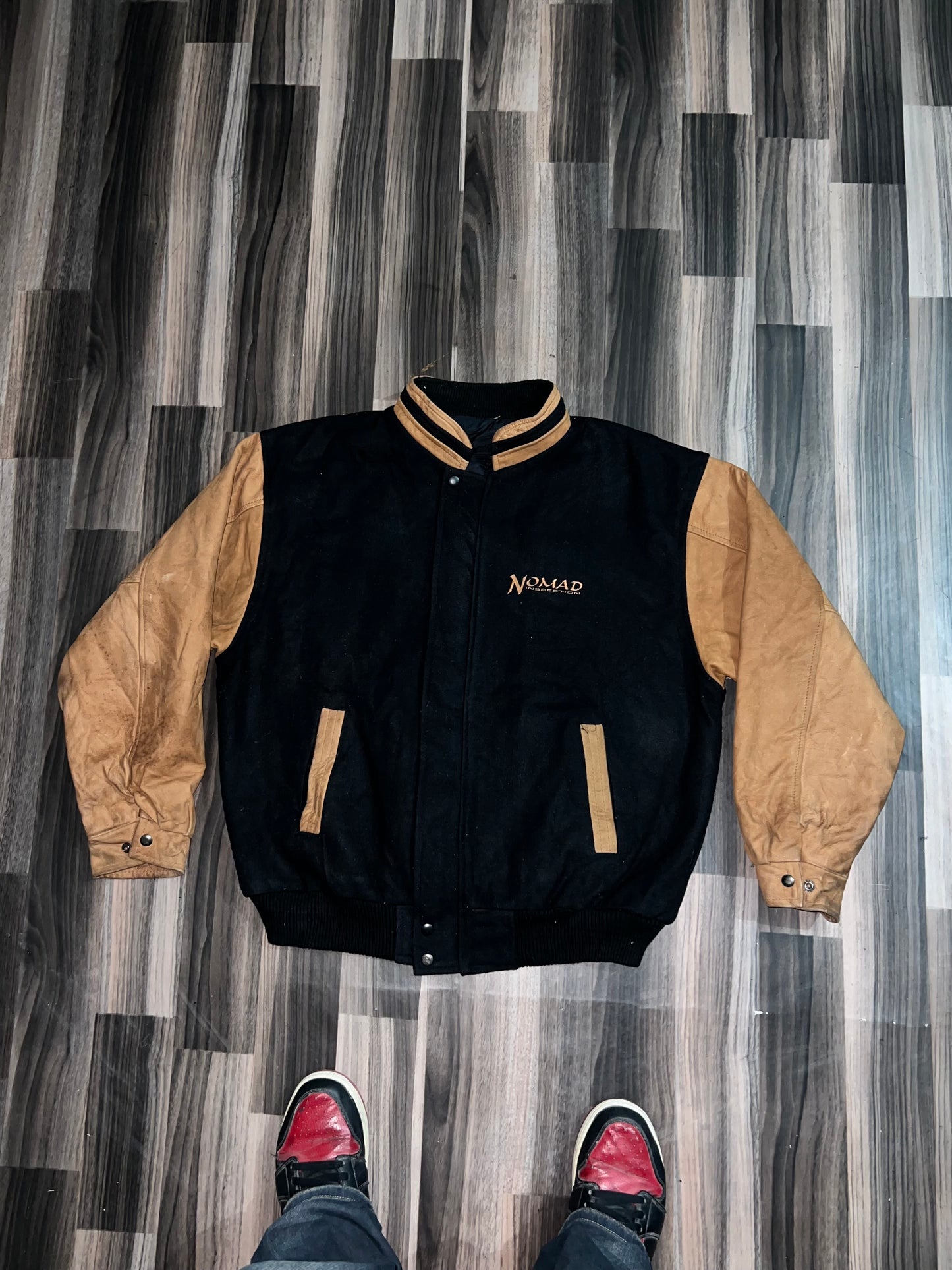 ZUltra Premium Leather Sleeve Varsity Jacket (XL/2XL)