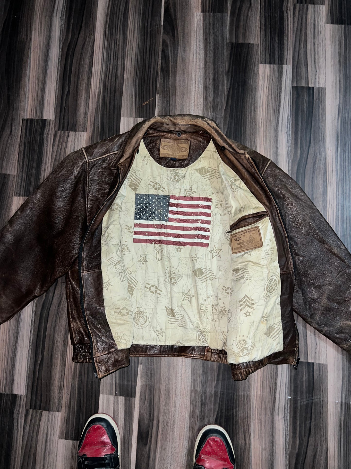 ZUltra Premier Rare Vintage Original Leather Jacket (L/XL)