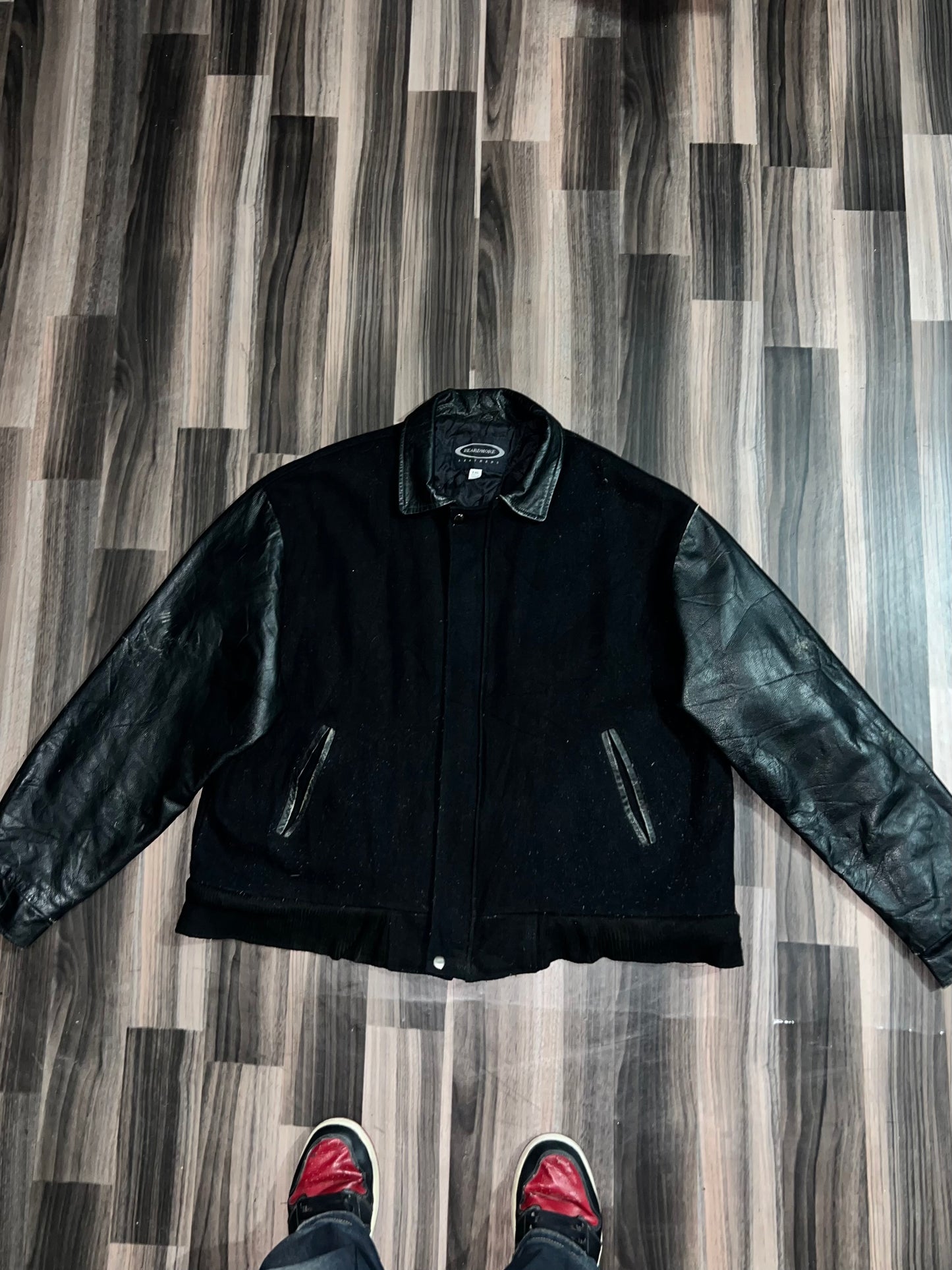 A bPremium Leather Sleeve Varsity (2XL)