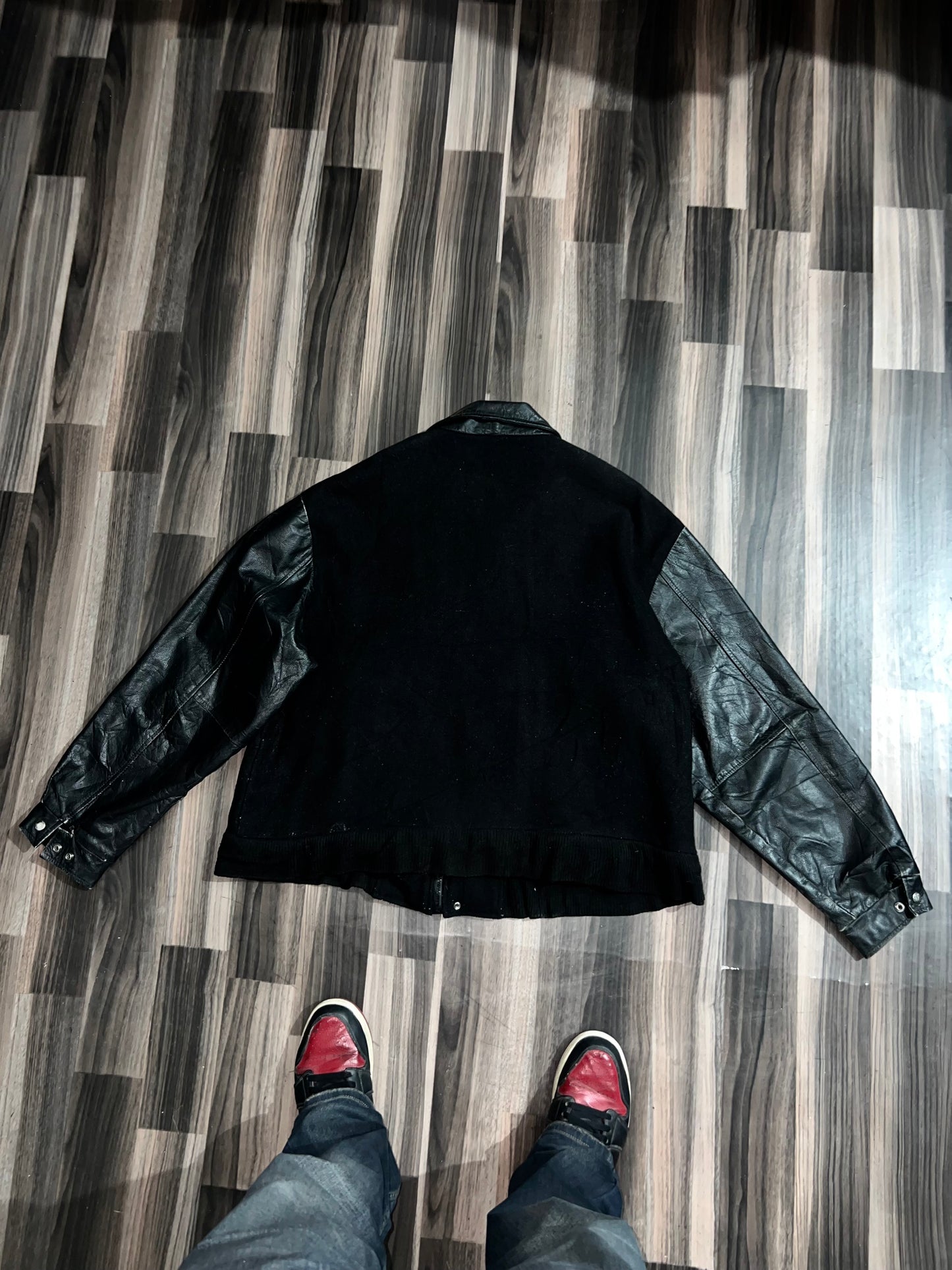 A bPremium Leather Sleeve Varsity (2XL)