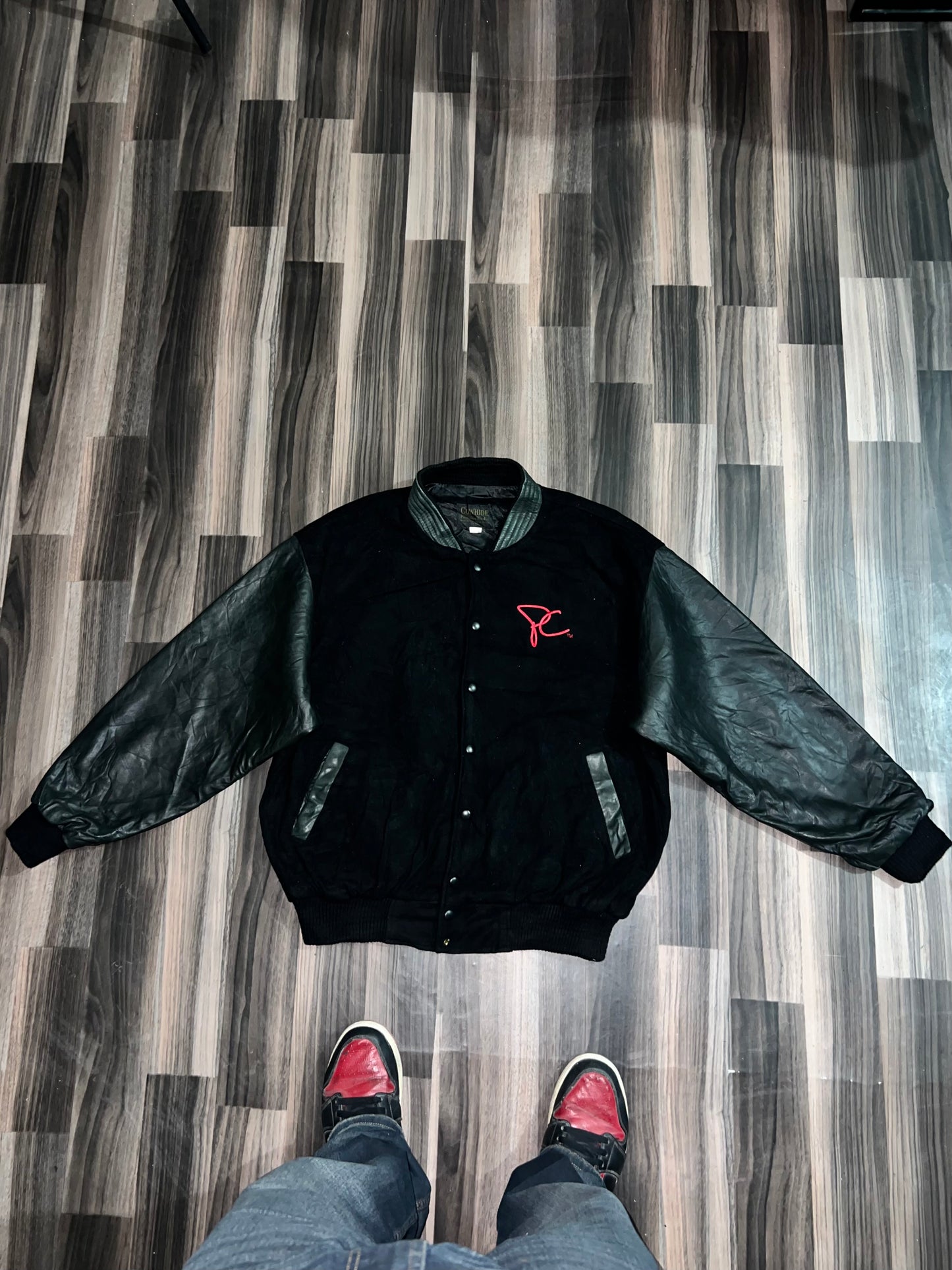 ZUltra Premium Leather Varsity Jacket (L/XL)