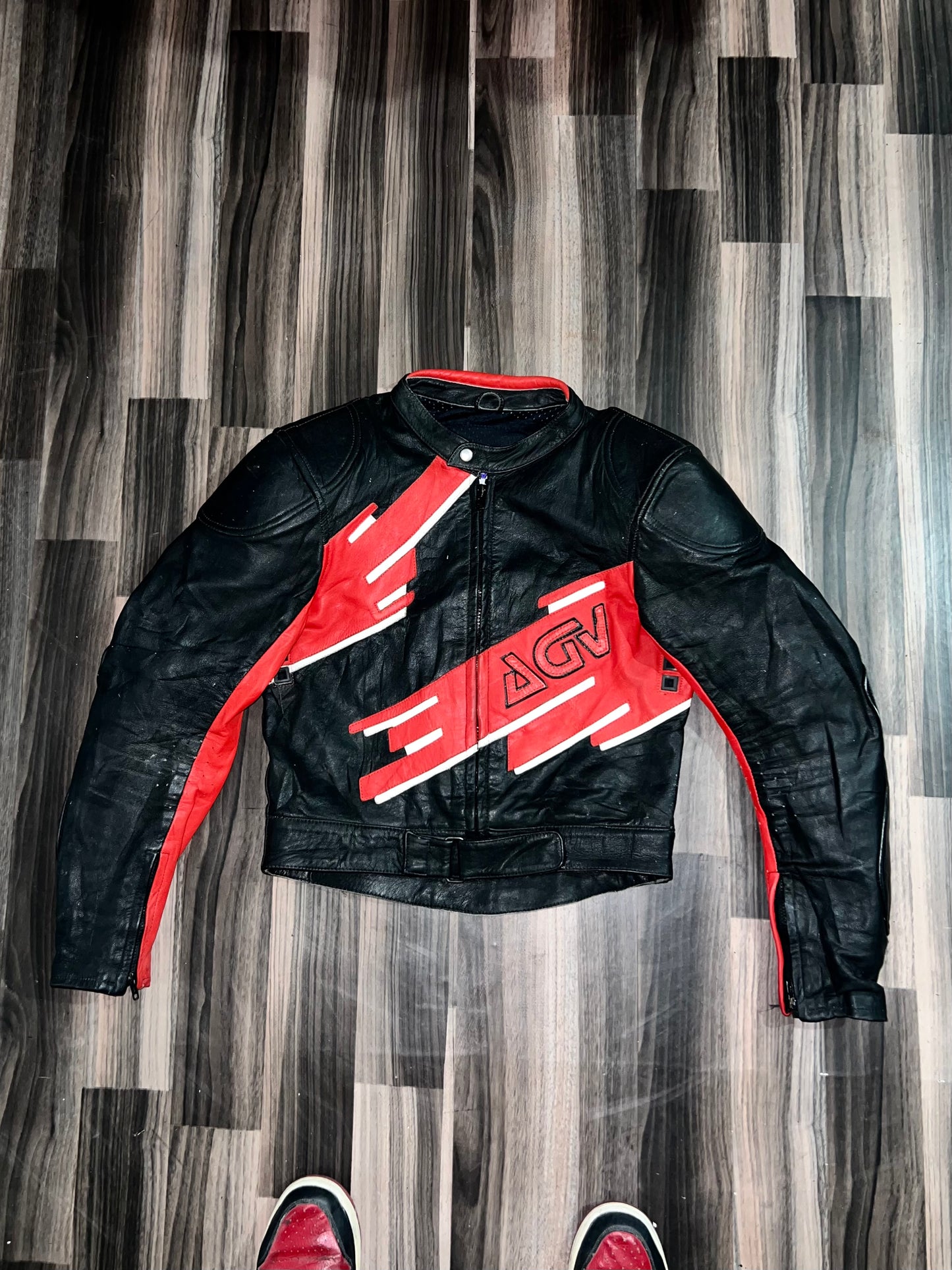 ZPremium Biker Leather Jacket with pading (buy one get one free) S/M