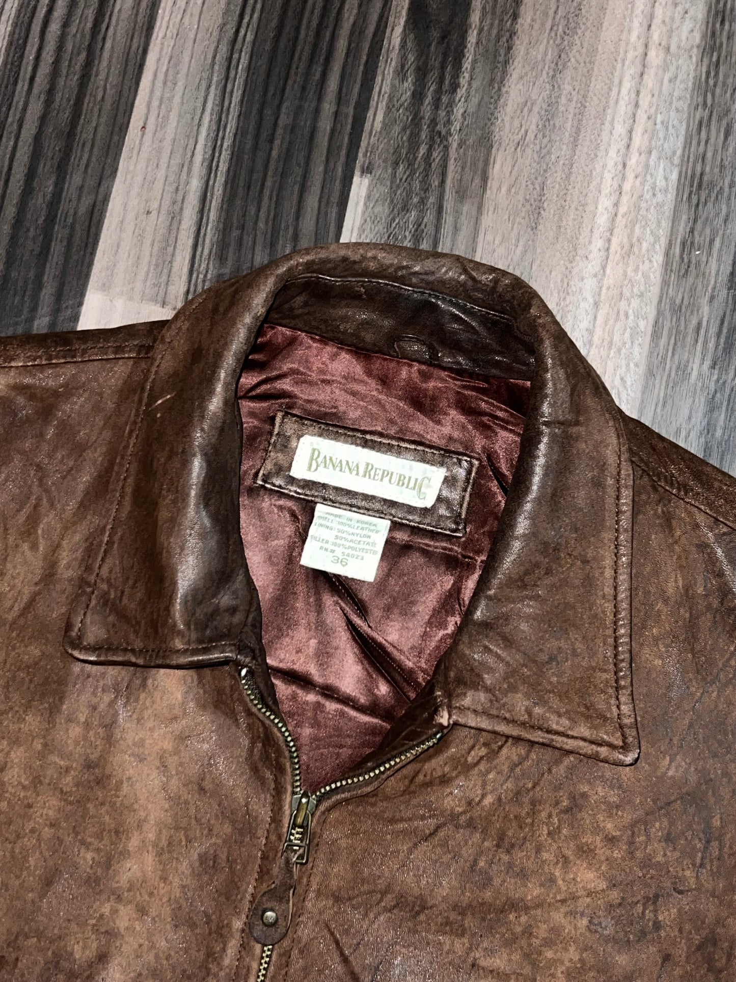 ZBanan*a Republic Original Leather Jacket (S/M)