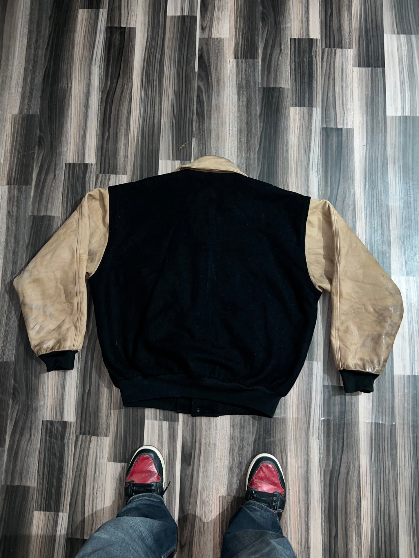 ZUltra Premium Leather Sleeve Varsity Jacket (XL/2Xl)