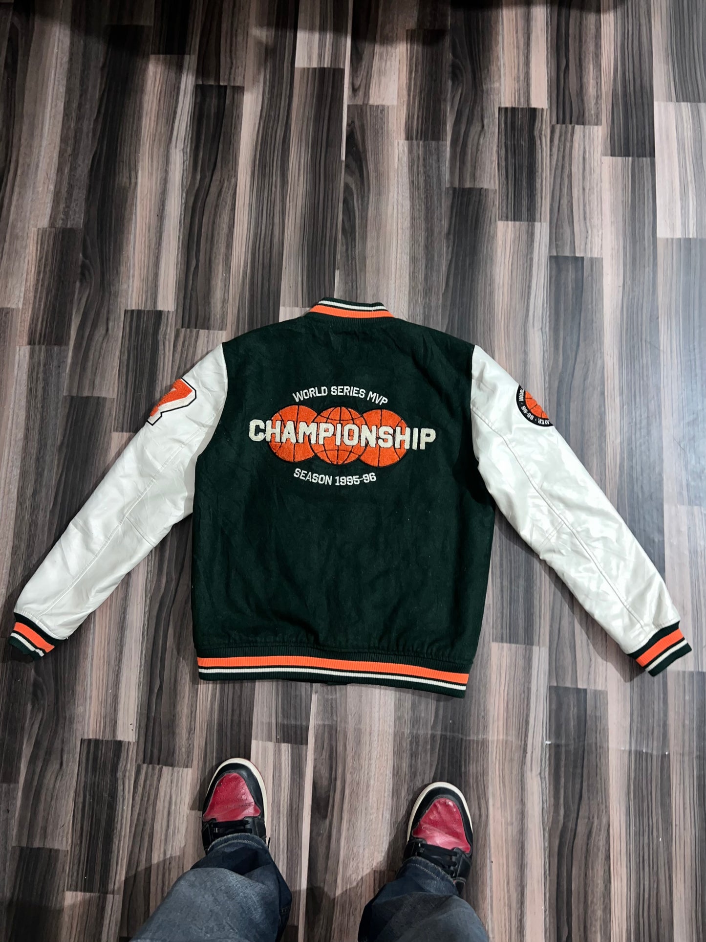 ZPremium Leather Sleeve Varsity (S/M)