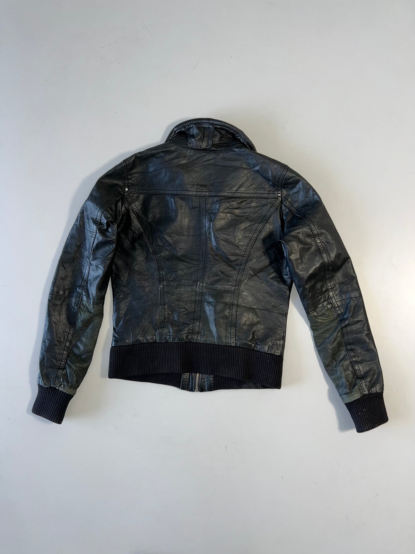 ZBershka Original Leather Jacket (XS)