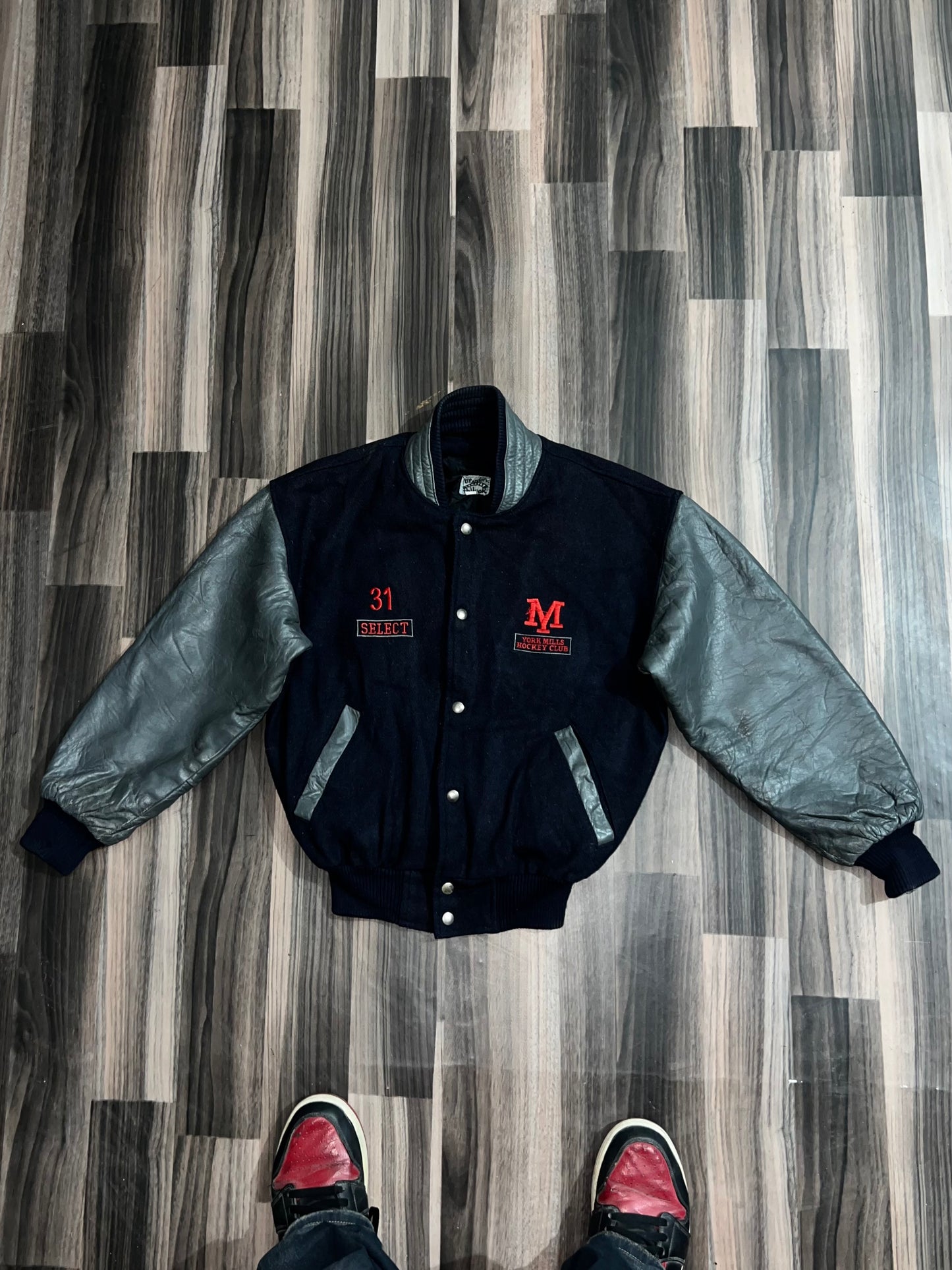 ZUltra Premium Leather Varsity Jacket (SMALL)
