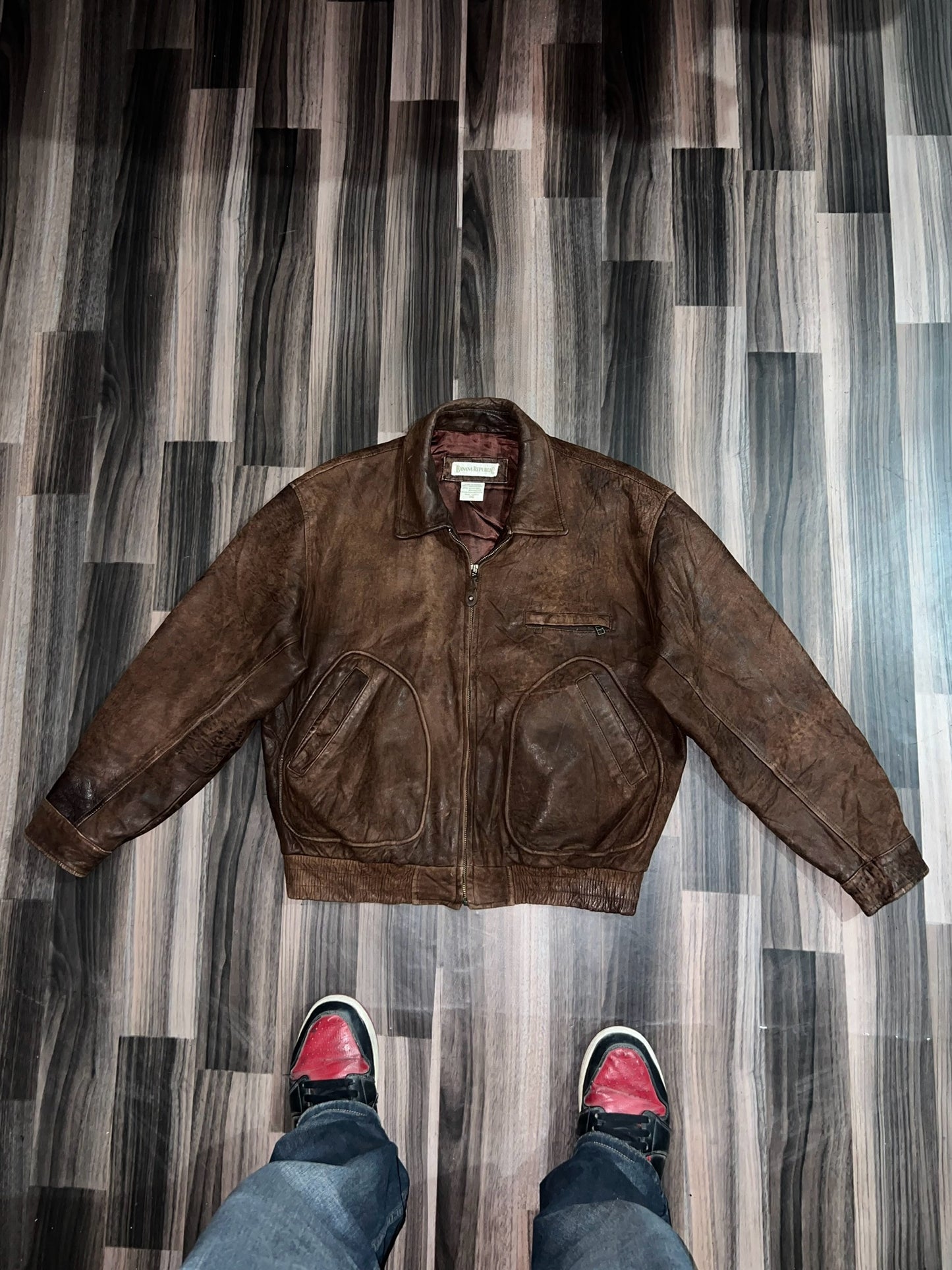 ZBanan*a Republic Original Leather Jacket (S/M)