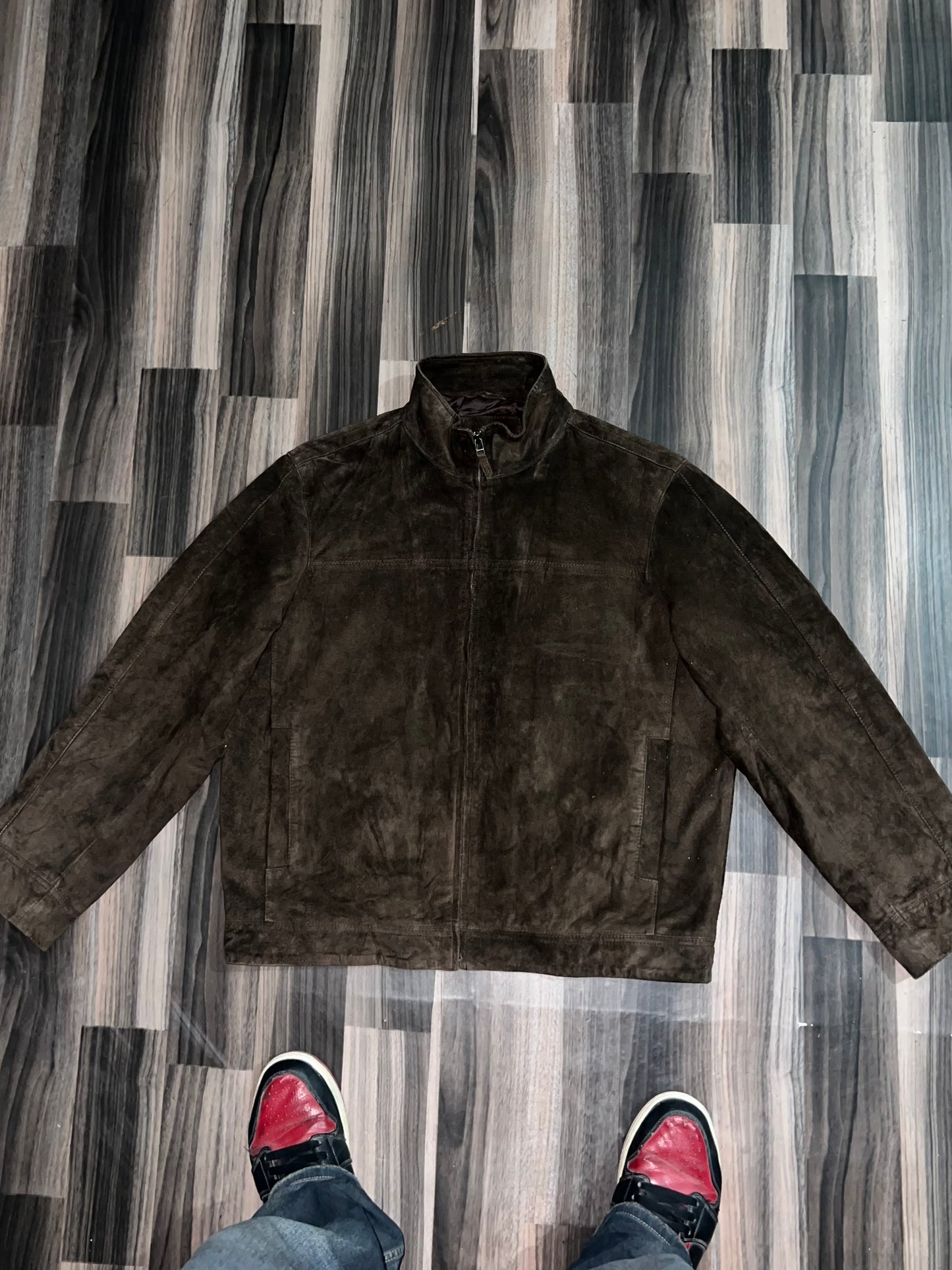 ZUltra Premium Original Sued Leather Jacket (L/XL)